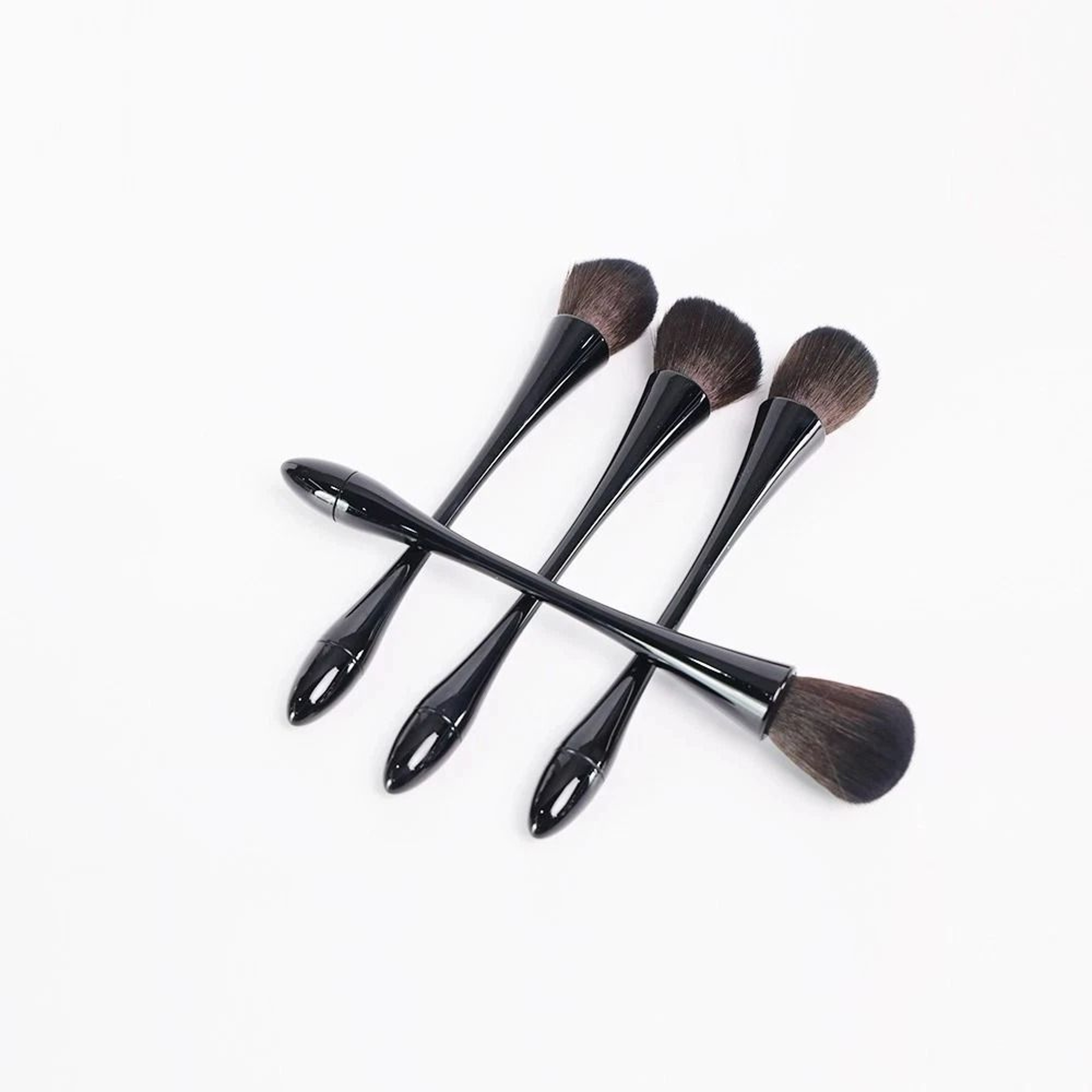 2 Piece Professional Foundation Makeup Brush Set For Liquid Cream  Powder 4