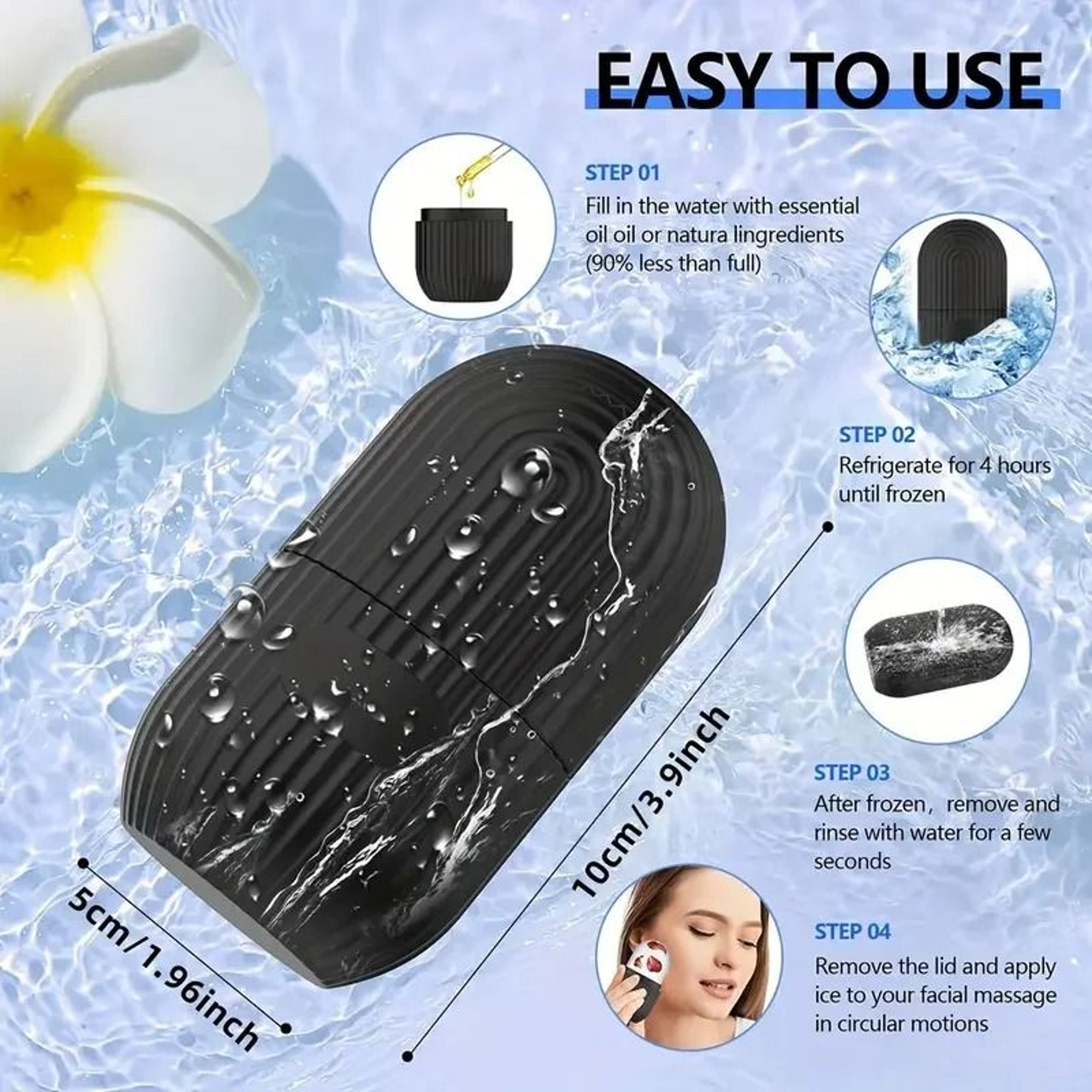 Silicone Ice Face Roller  Ice Ball Mold For Facial Massage And Skin Care 2