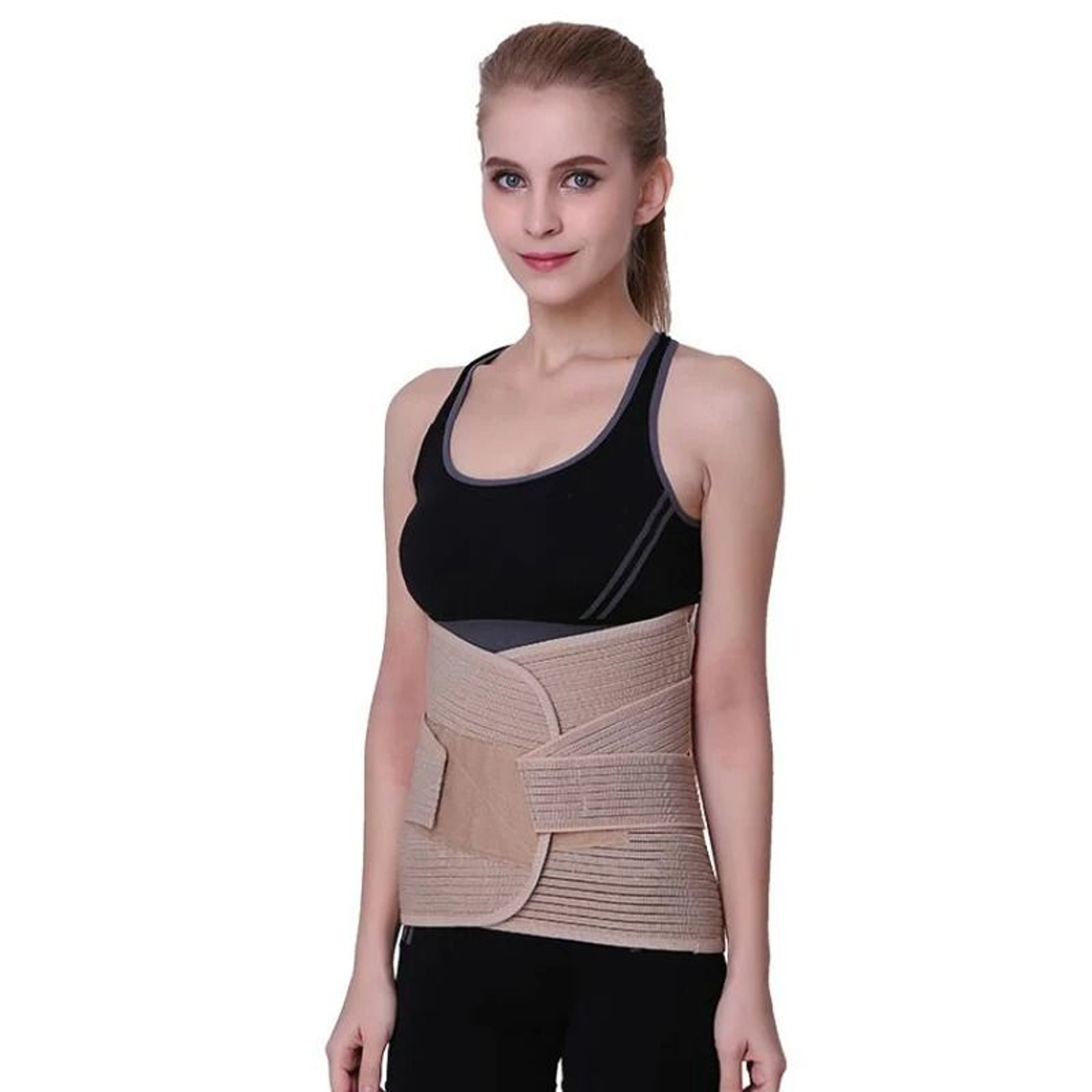 Adjustable Lumbar Back Support Belt With Waist Compression 1
