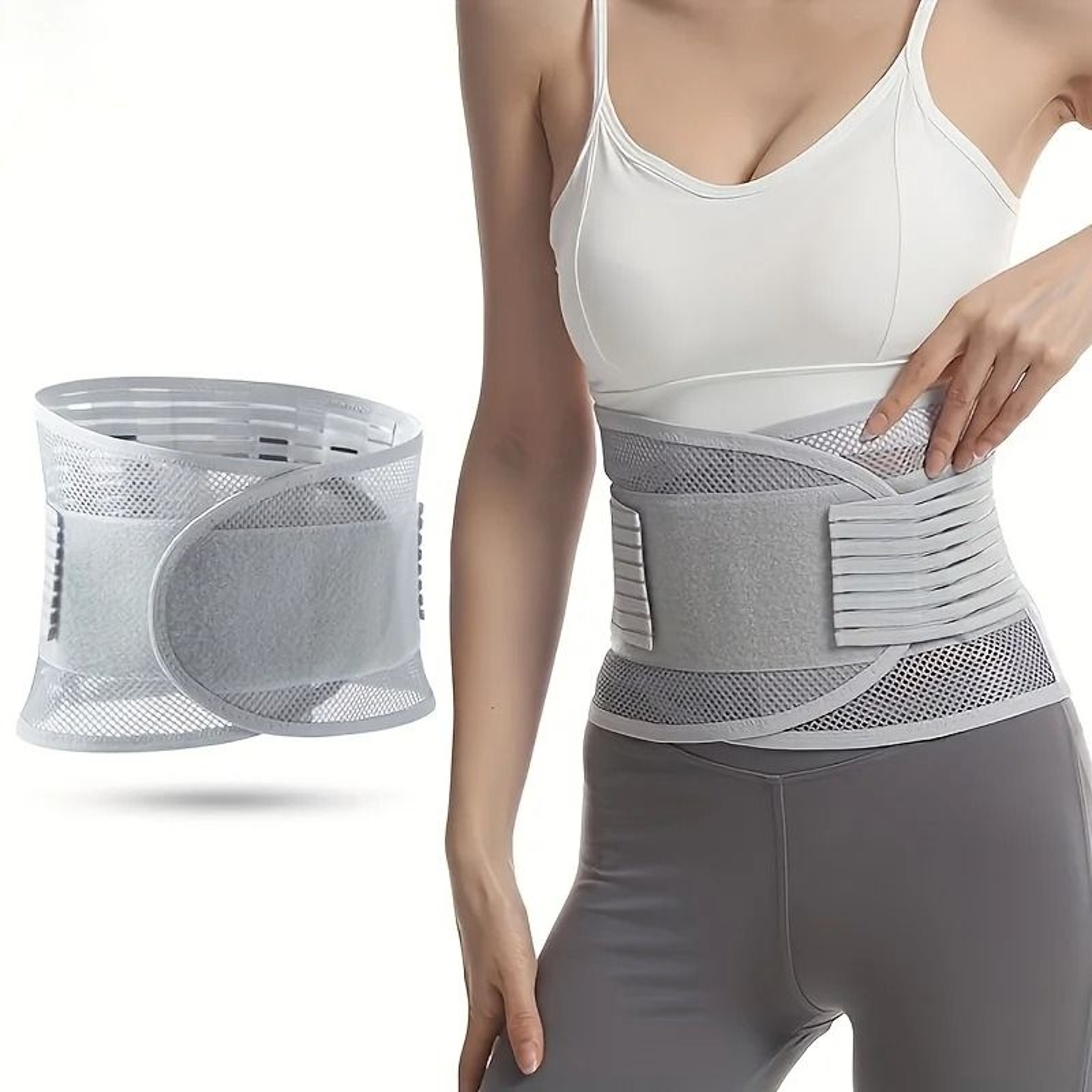 Compression Waist Support Belt With Reinforced Lumbar Support For Back Pain Relief 6