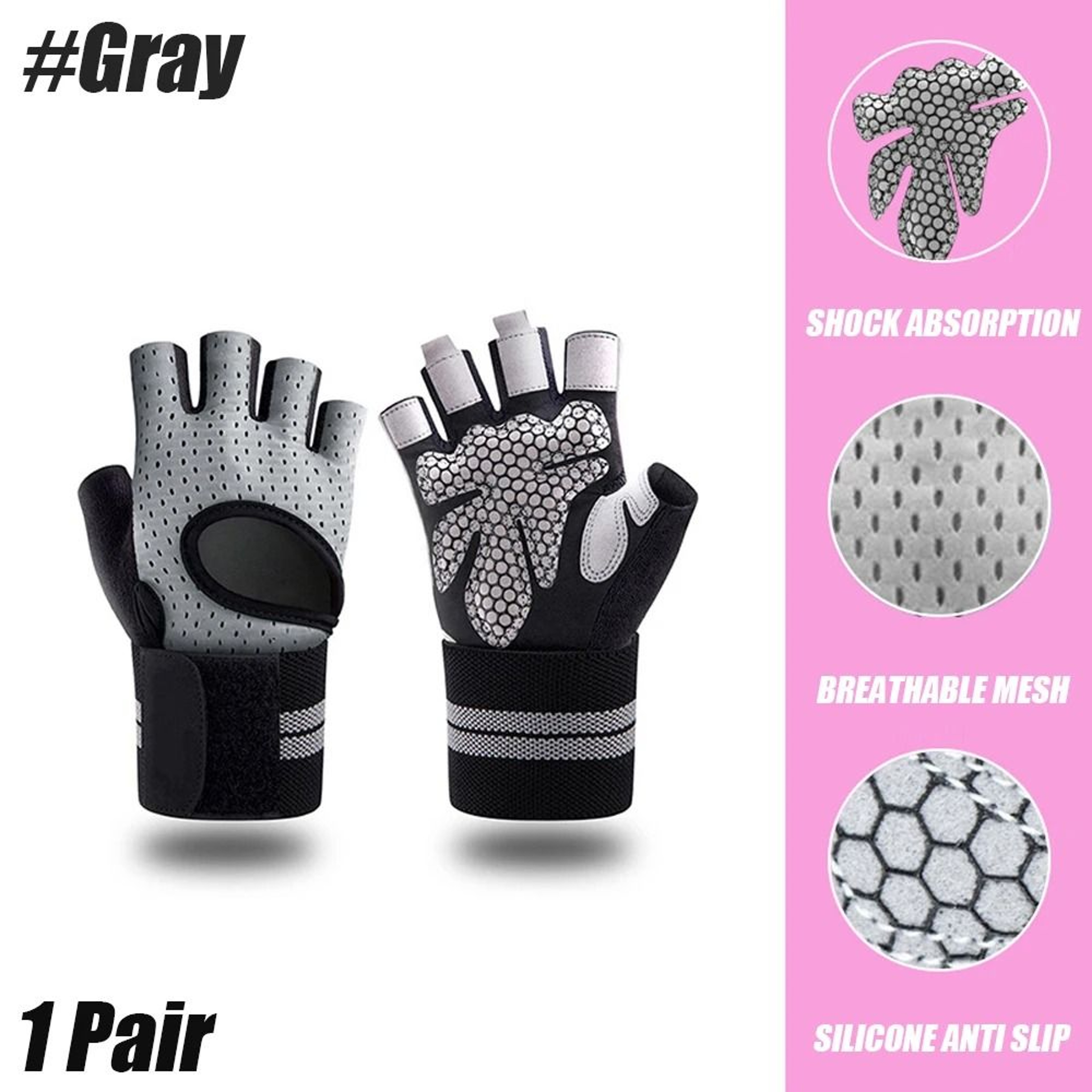 Weightlifting Gloves With Wrist Support 8