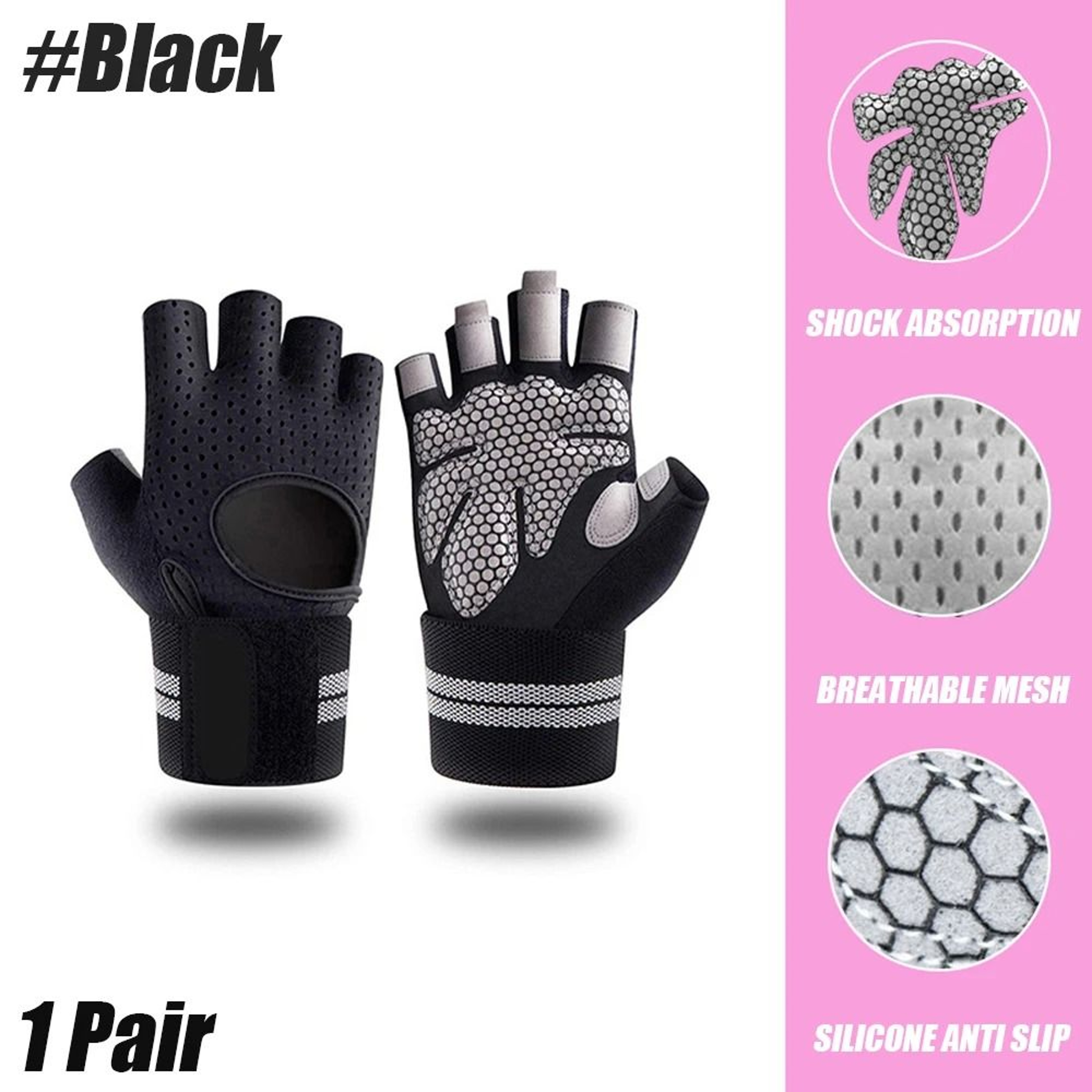 Weightlifting Gloves With Wrist Support 6
