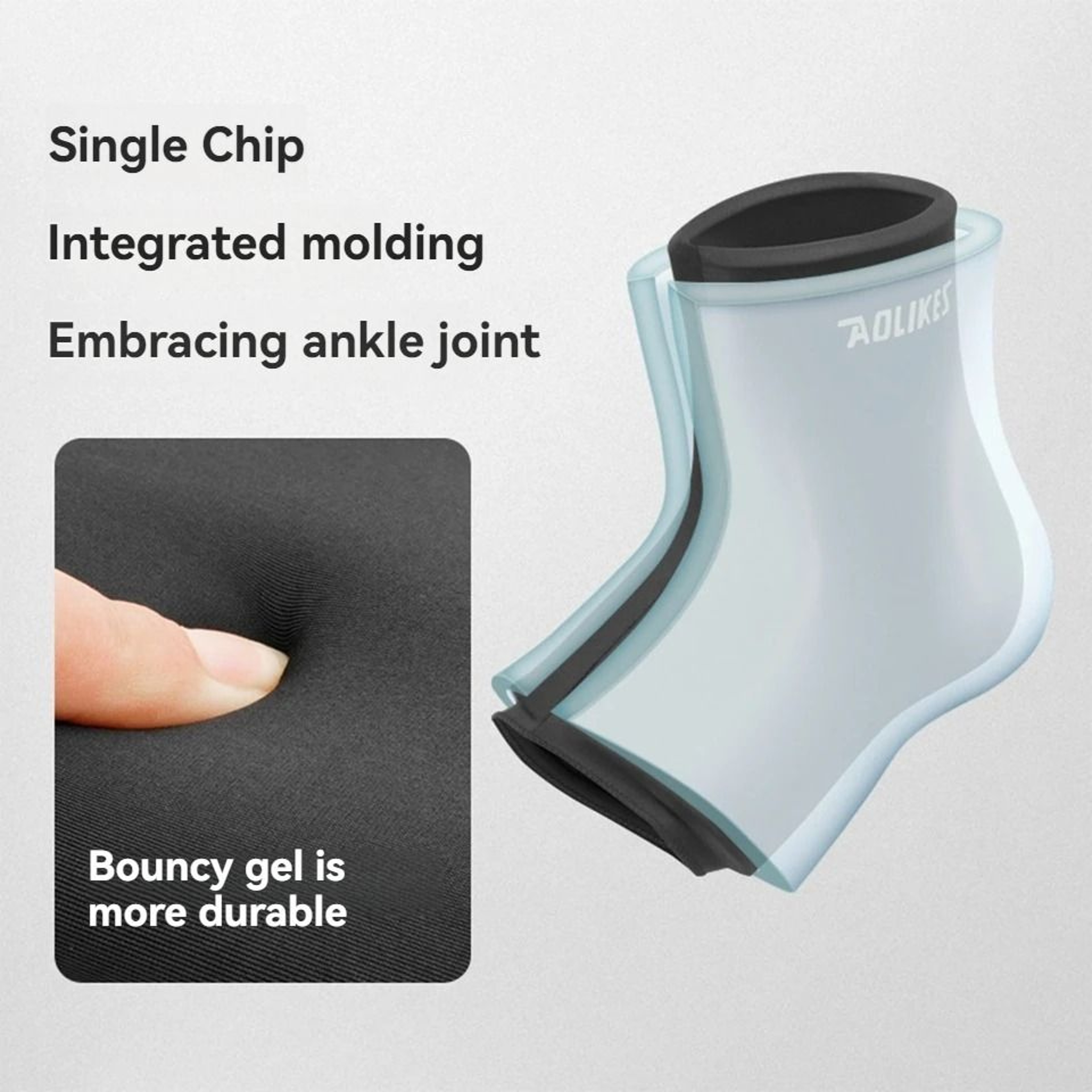 AOLIKES Hot And Cold Gel Ankle Sleeve For Reusable Comfort And Recovery 2