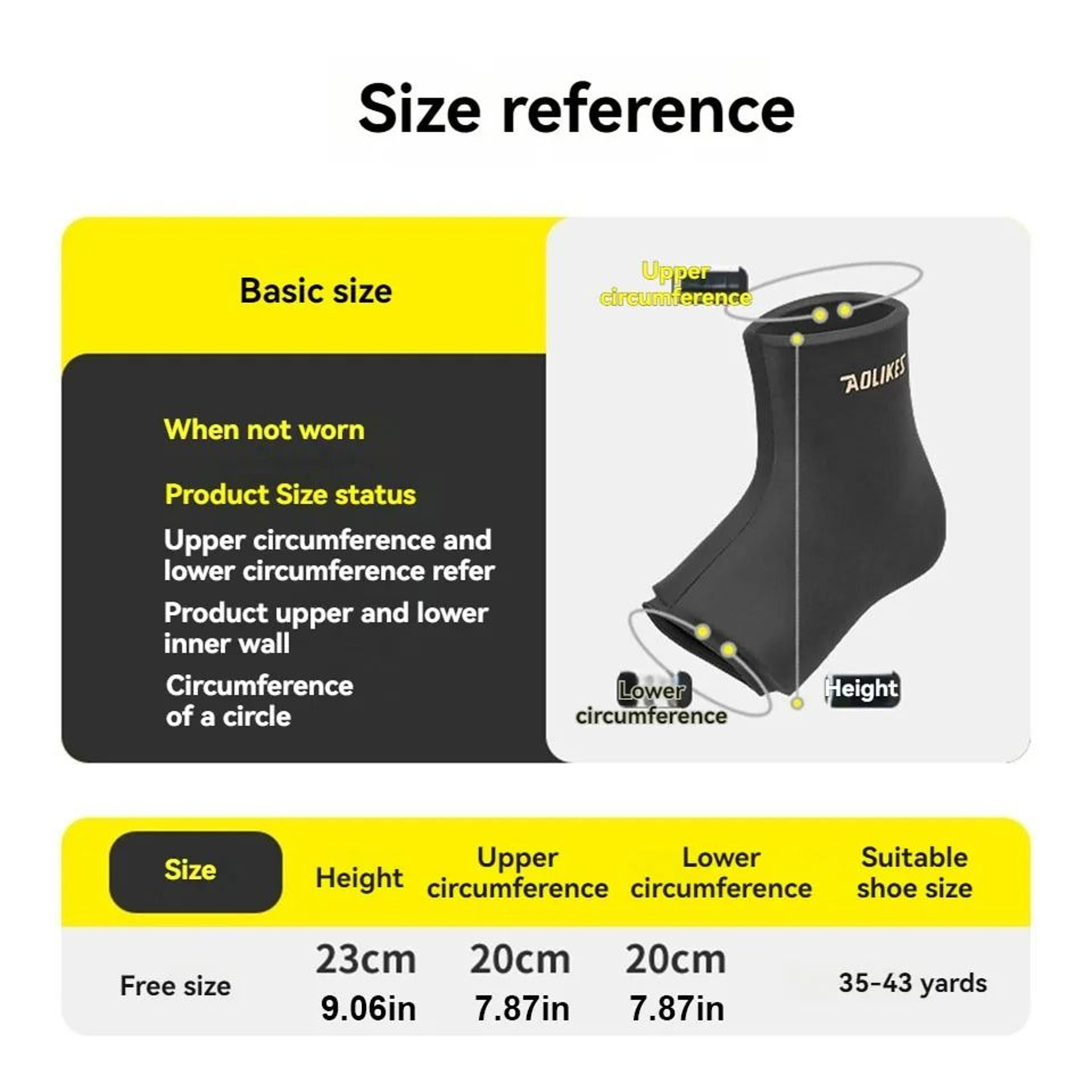AOLIKES Hot and Cold Gel Ankle Sleeve for Reusable Comfort and Recovery – view 7