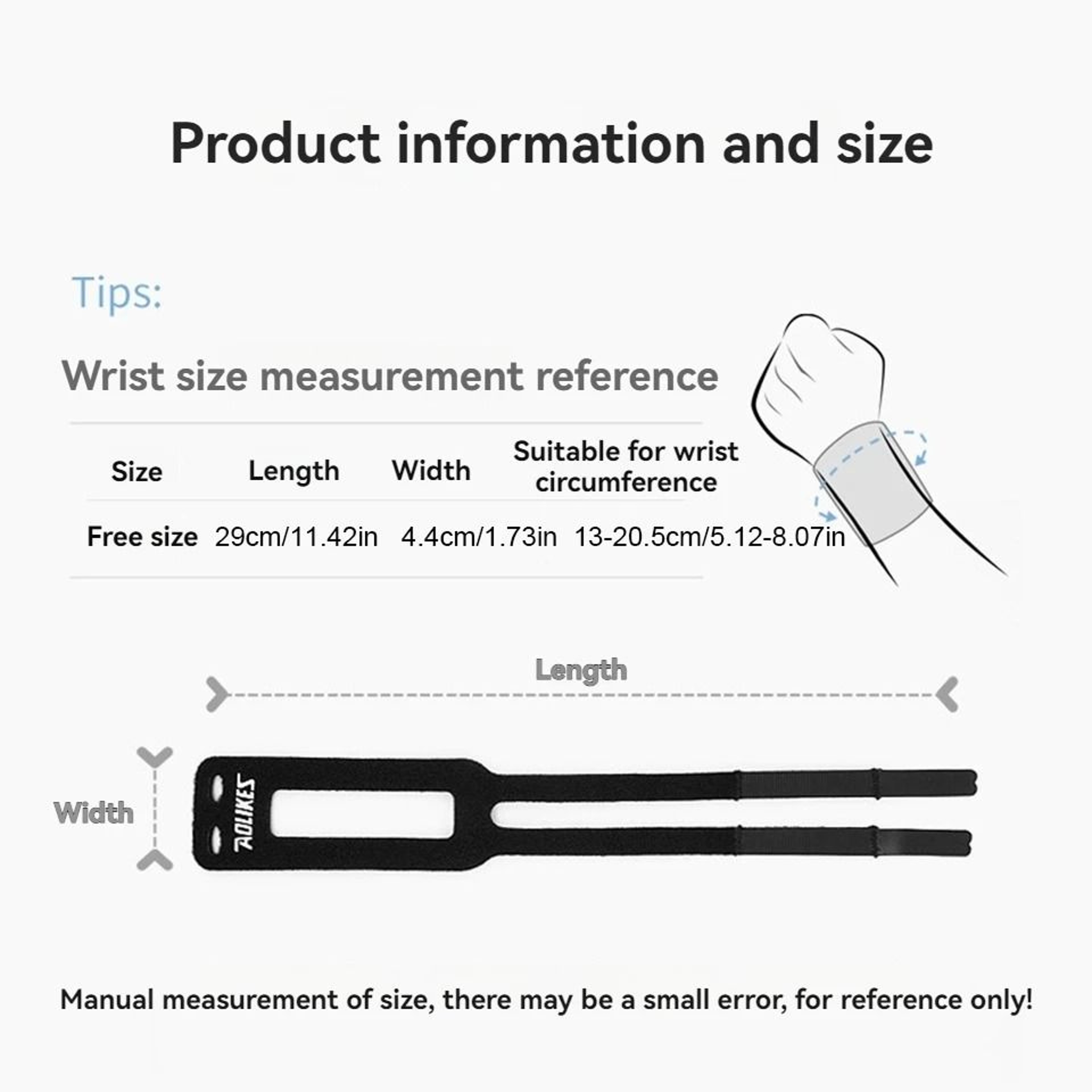 AOLIKES Adjustable TFCC Wrist Support Brace 1