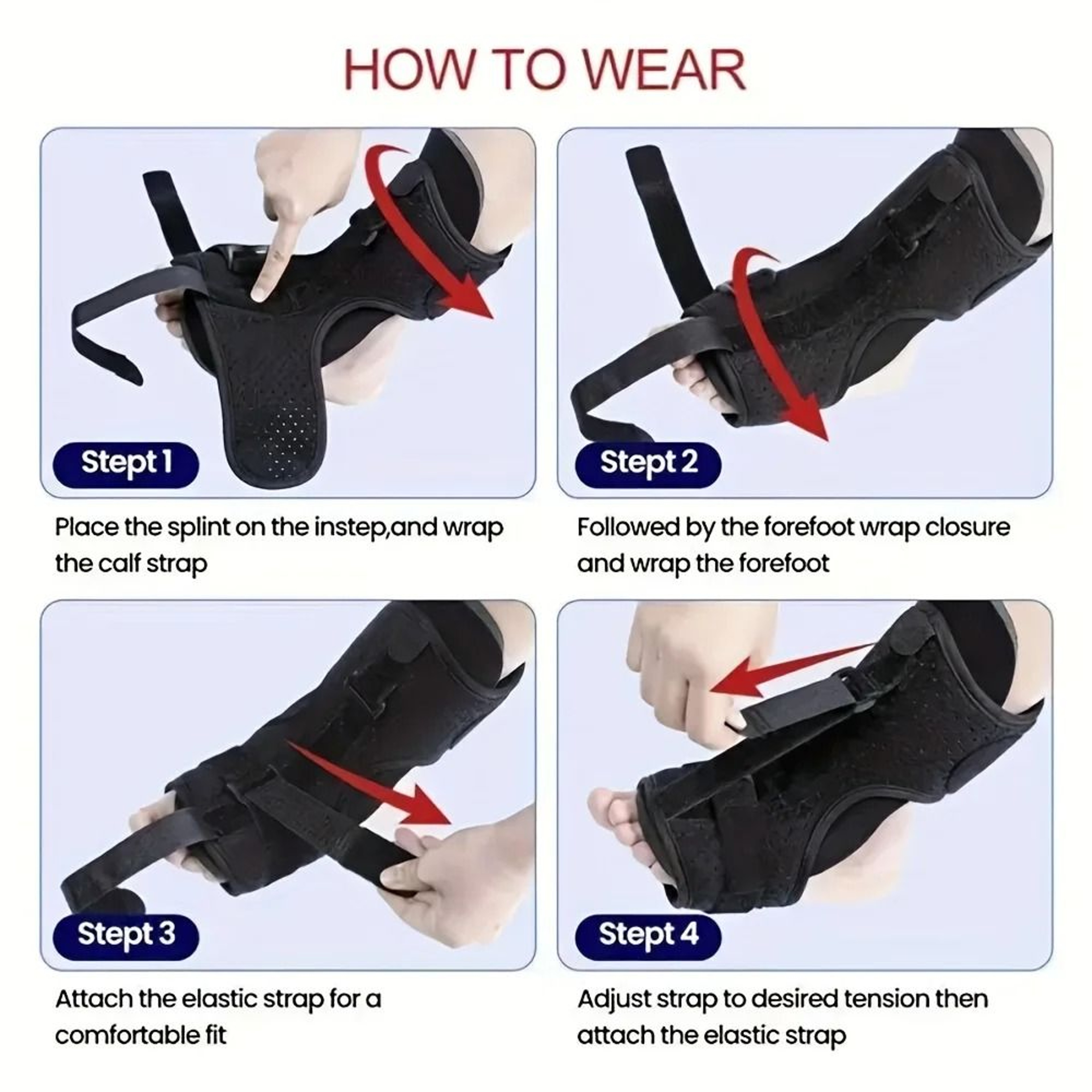 Adjustable Plantar Fasciitis Night Splint Foot Brace 4