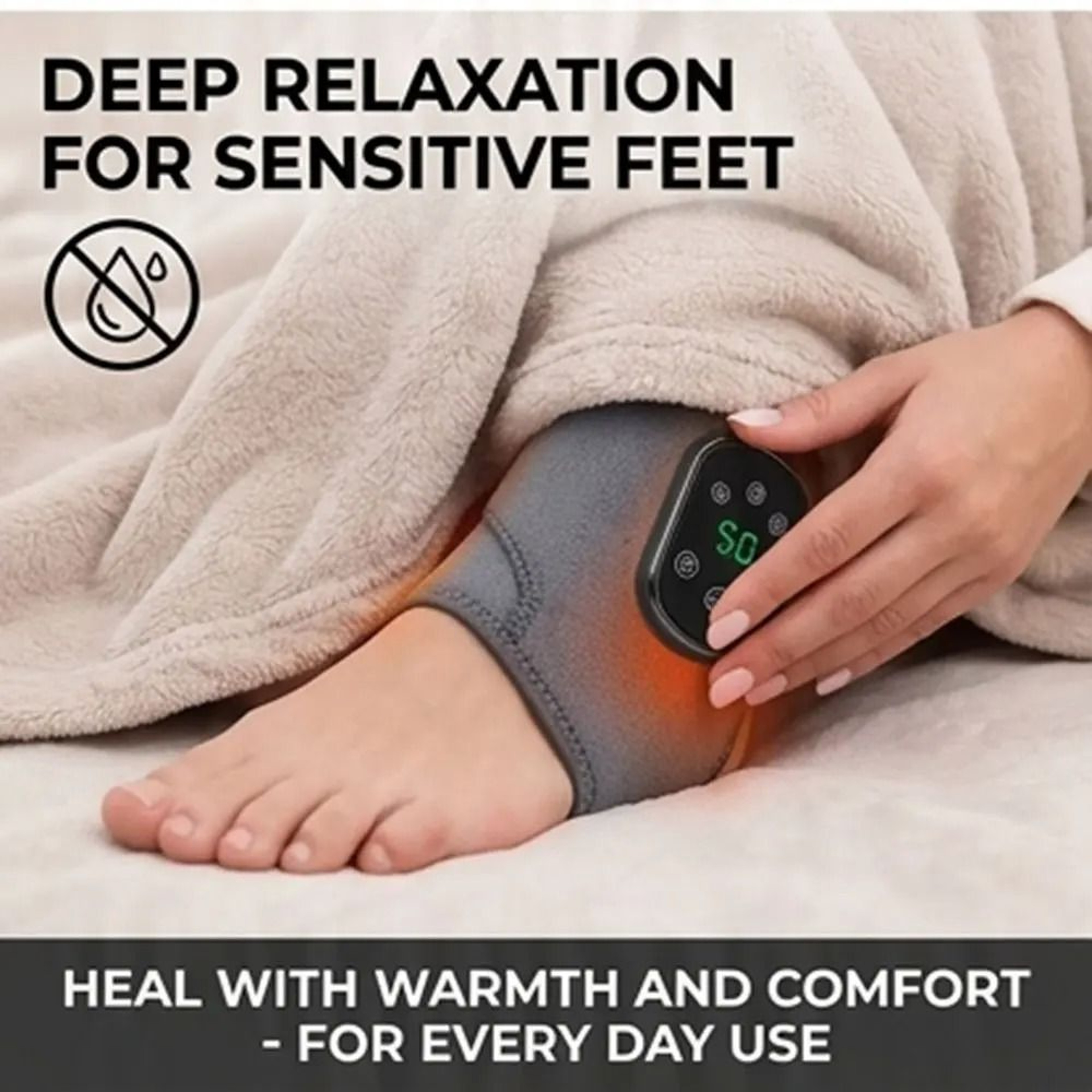 Cordless Heated Ankle Massager With Vibration 3