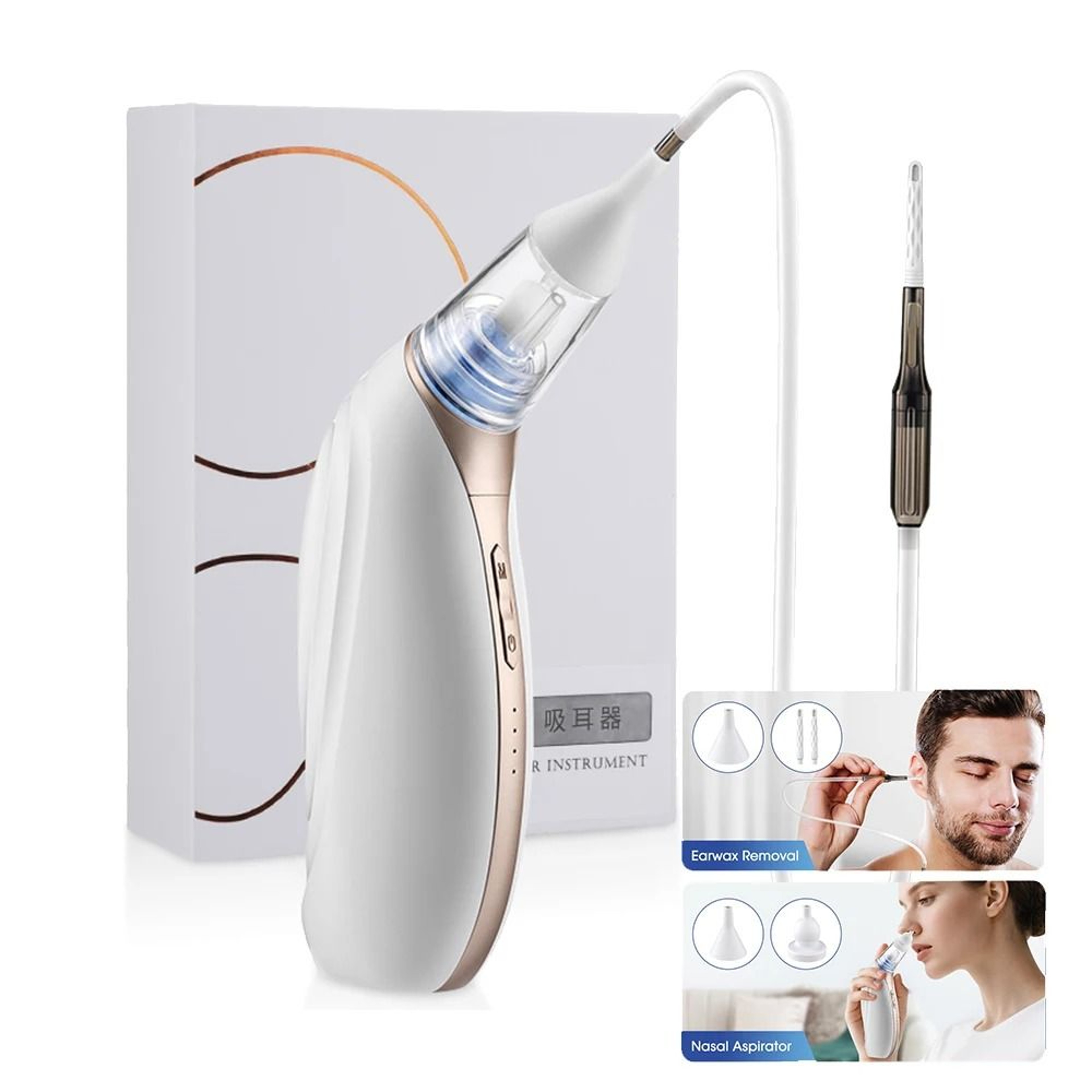 2 In 1 Electric Earwax Vacuum And Nasal Aspirator For Adults And Kids 0