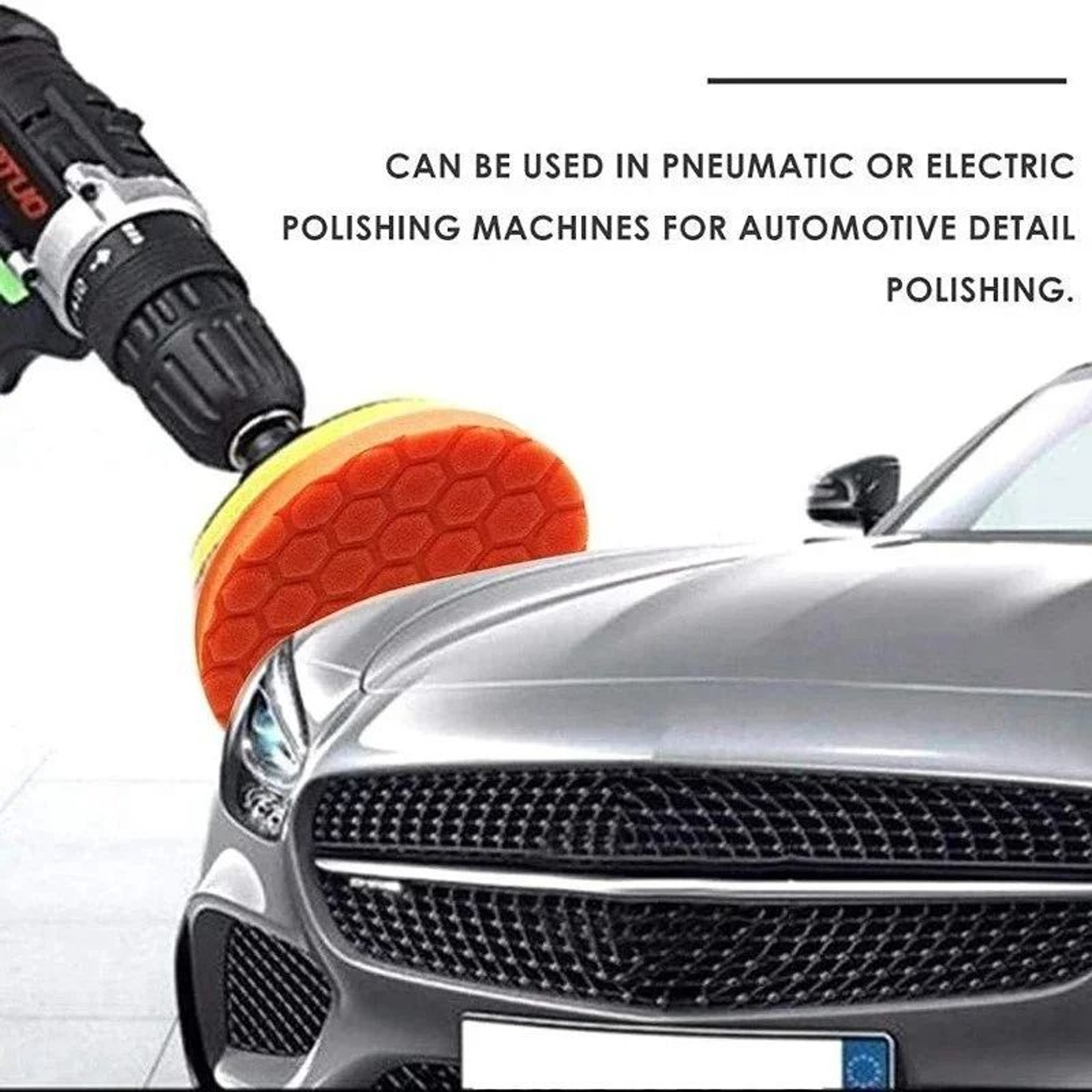 5 Piece Car Polishing Pad Kit Self Adhesive Buffing Sponge Set 4