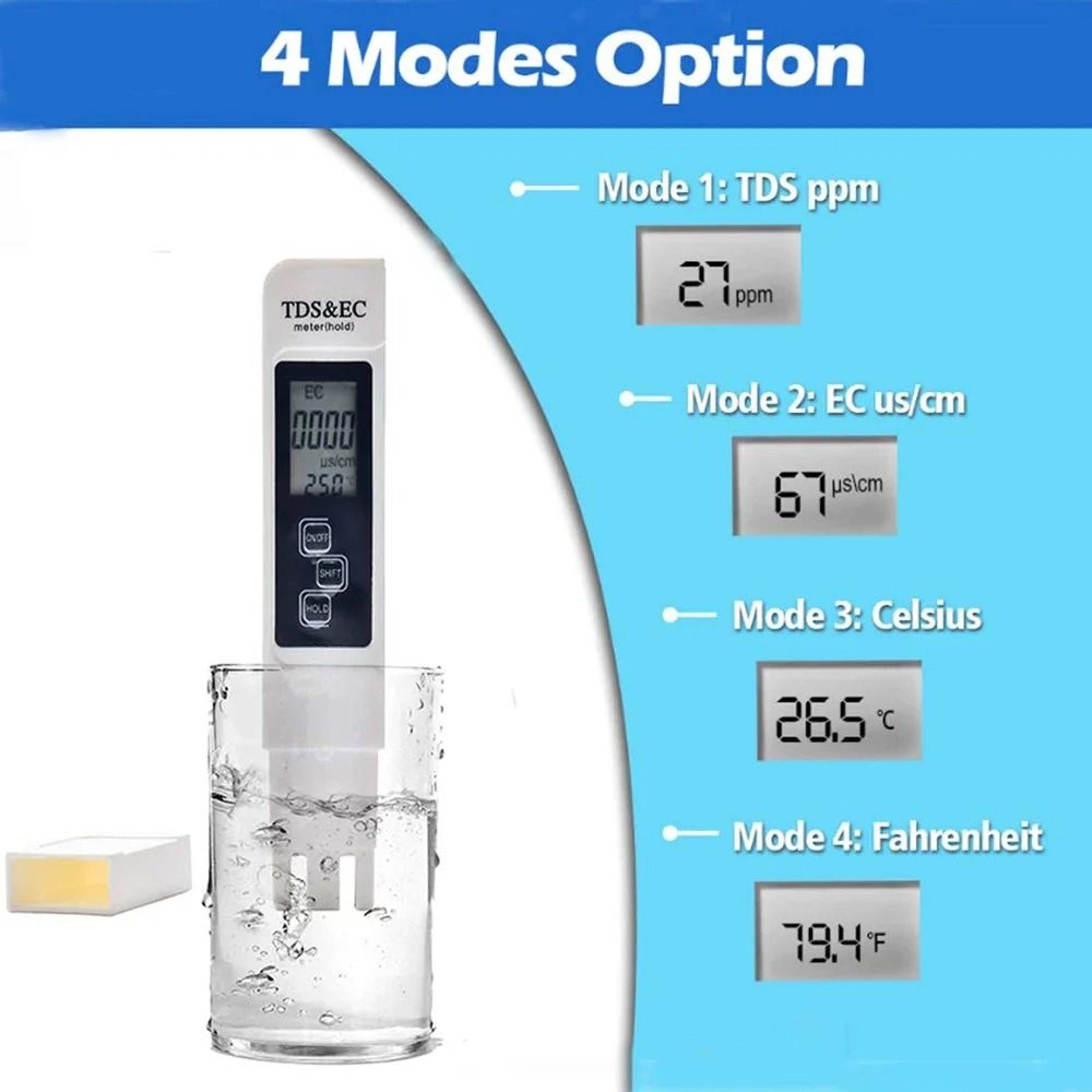 Digital TDS EC Water Quality And Temperature Tester 1