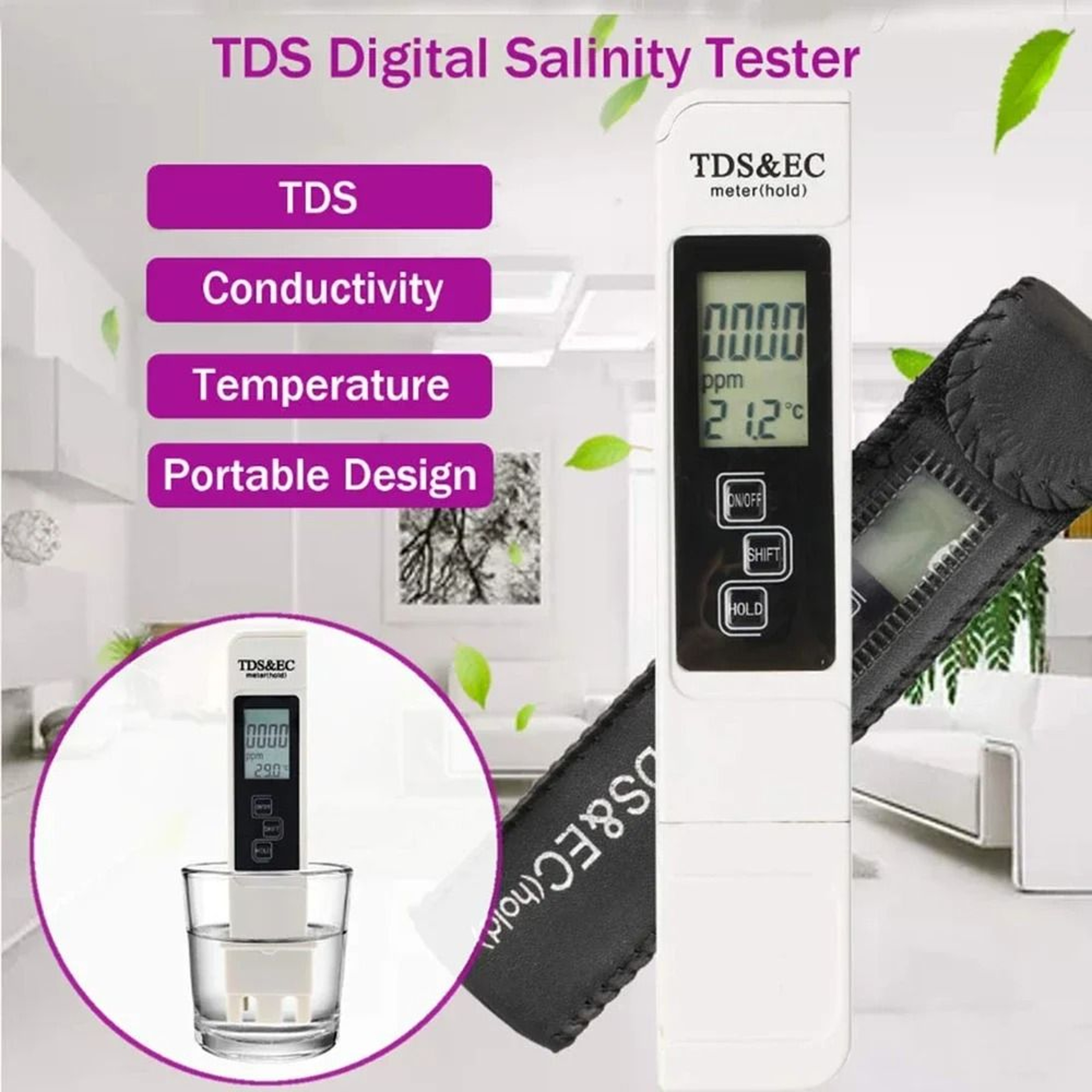 Digital TDS EC Water Quality And Temperature Tester 4