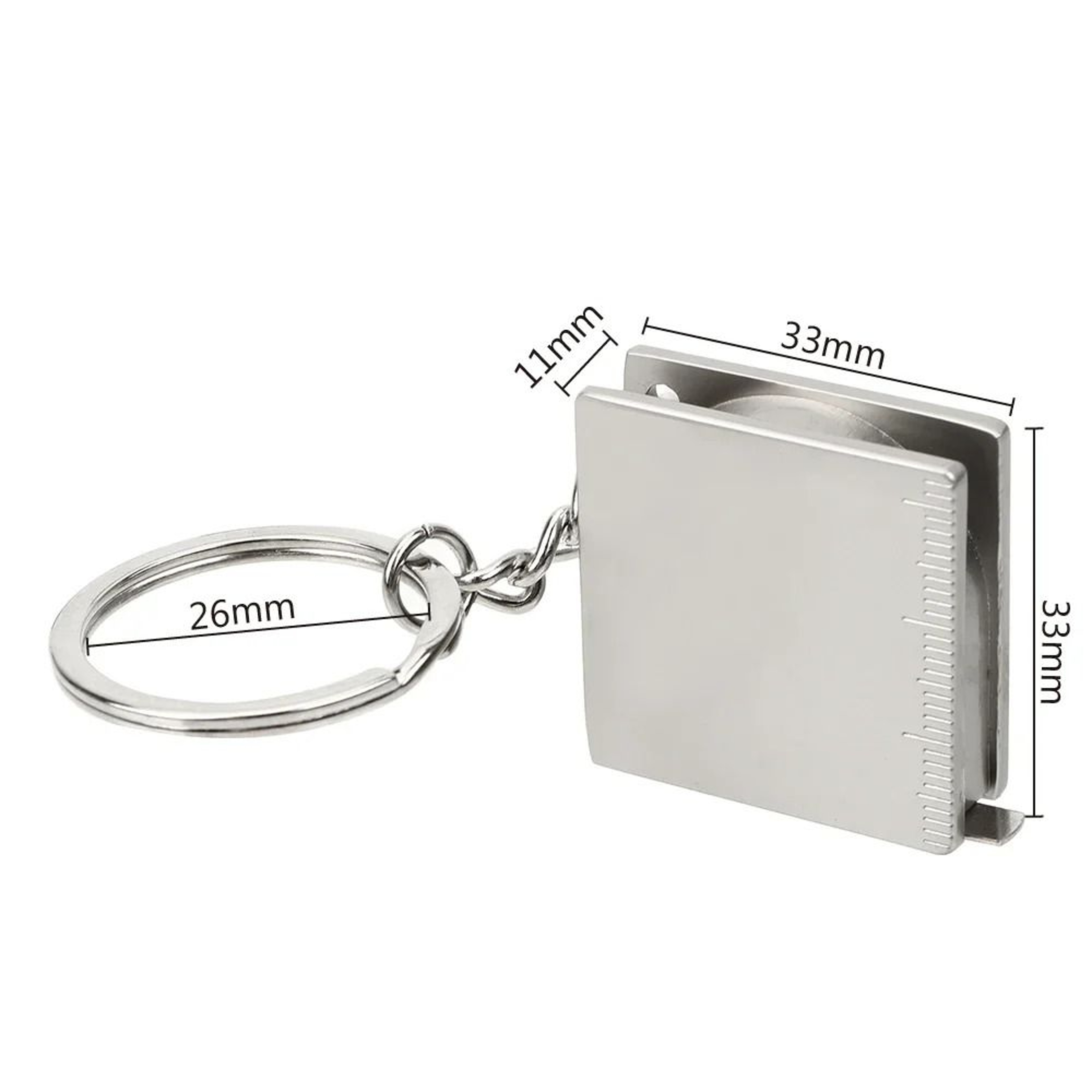 Mini Retractable Tape Measure Keychain Pocket Measuring Ruler 4