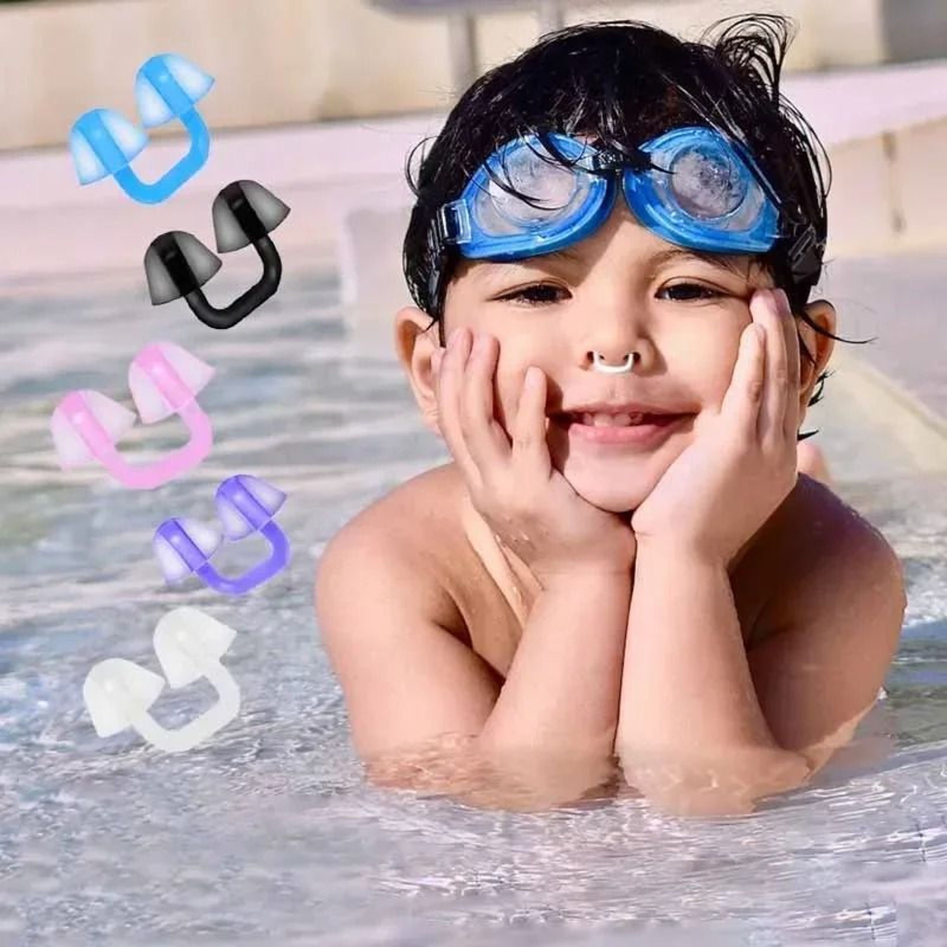 Reusable Silicone Swimming Nose Clip Waterproof Nose Protector For Adults And Kids 2