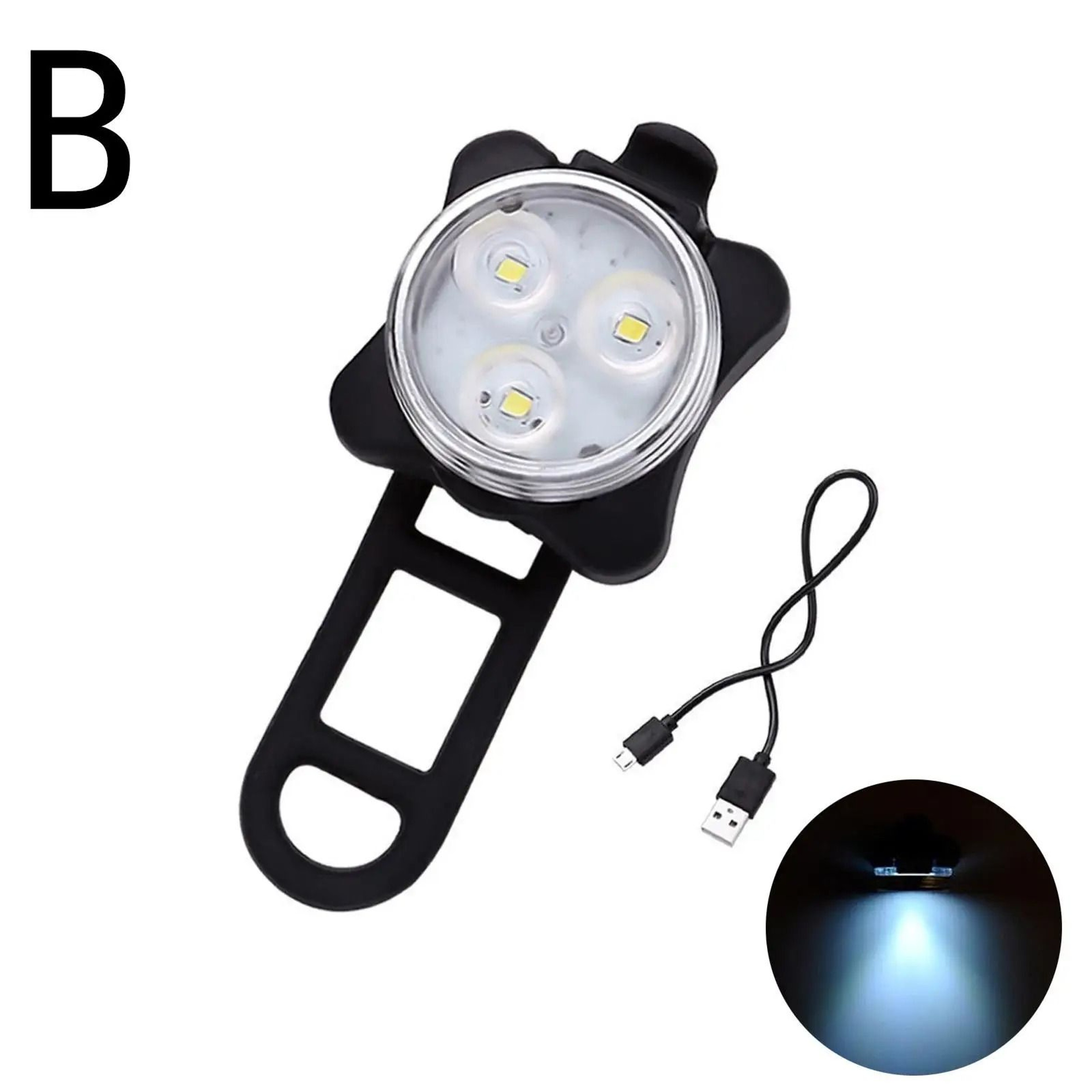 USB Rechargeable LED Dog Collar Light Waterproof Safety Light For Pets 7