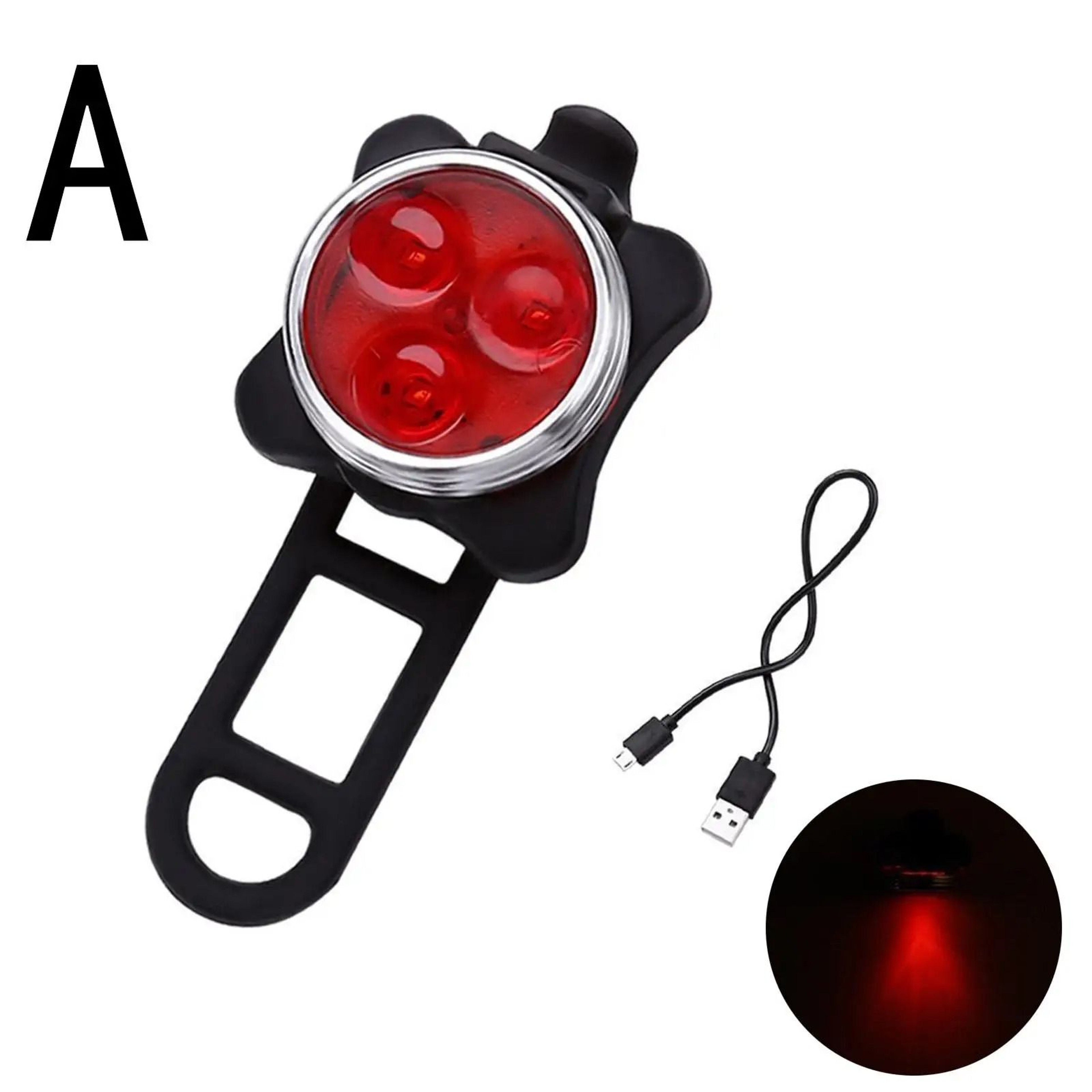 USB Rechargeable LED Dog Collar Light Waterproof Safety Light For Pets 8