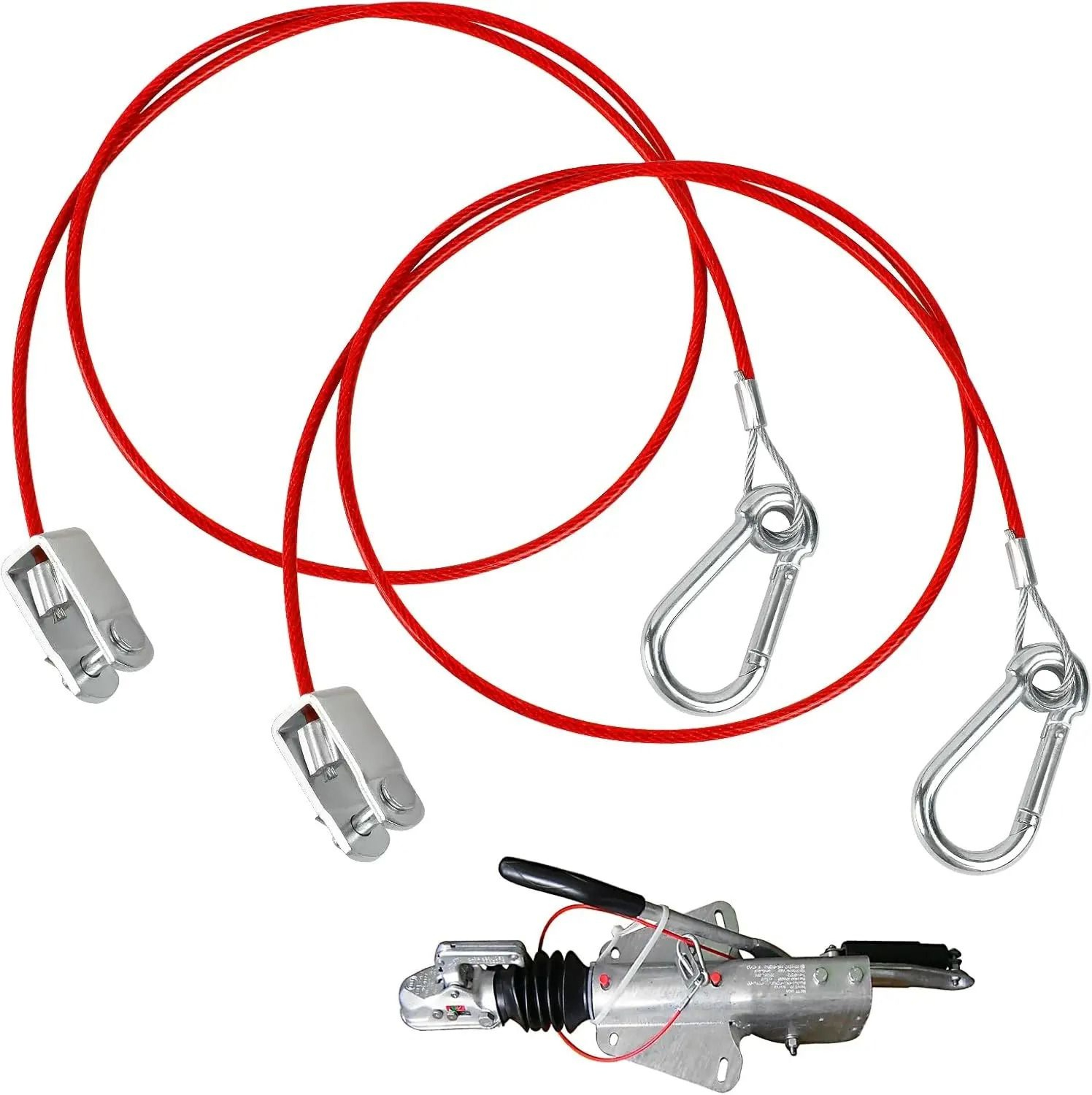 Universal Stainless Steel Trailer Breakaway Safety Cable For Caravan RV  Braked Trailer 0