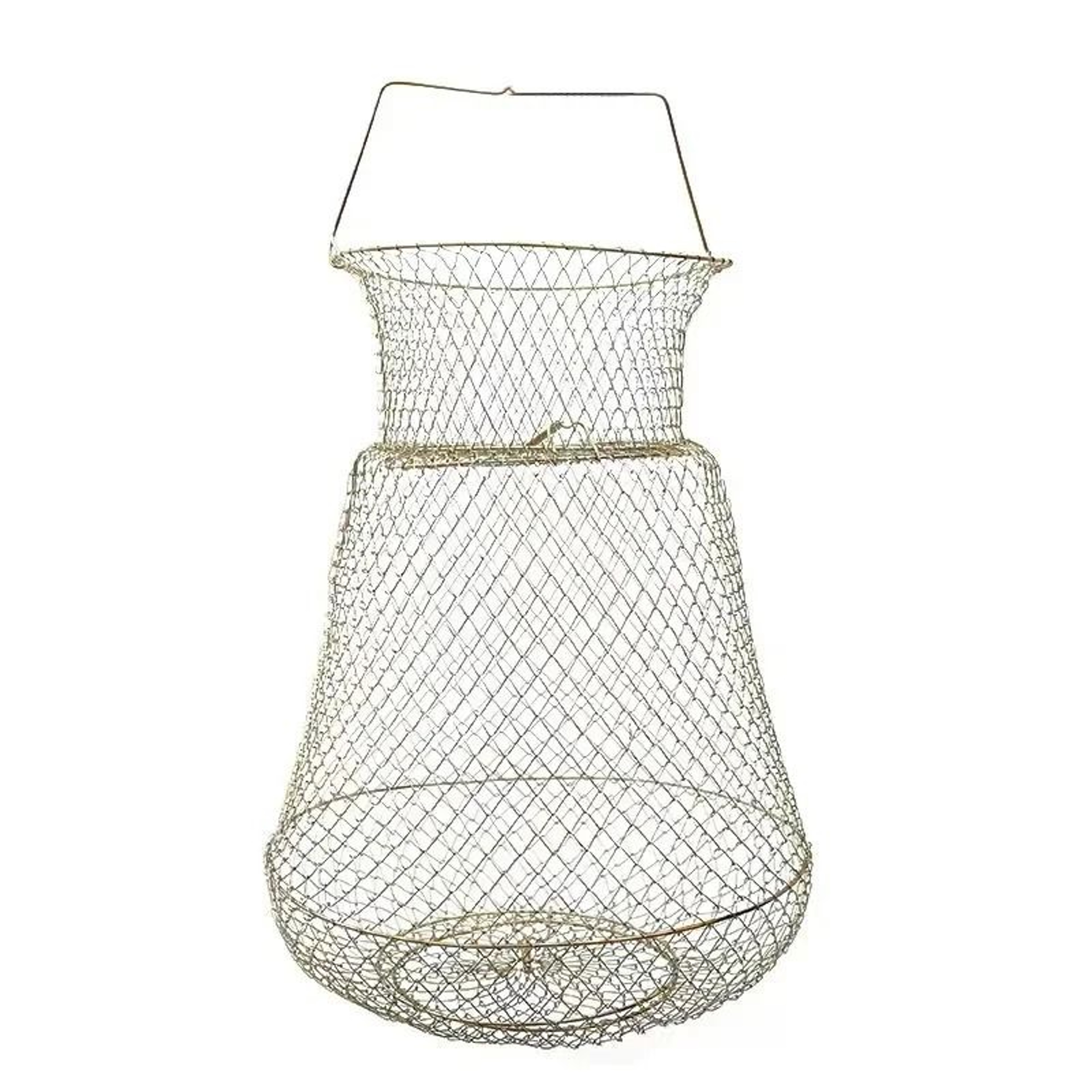 Portable Foldable Wire Fish Basket Live Fish Keeper Cage For Fishing  Shrimp 7