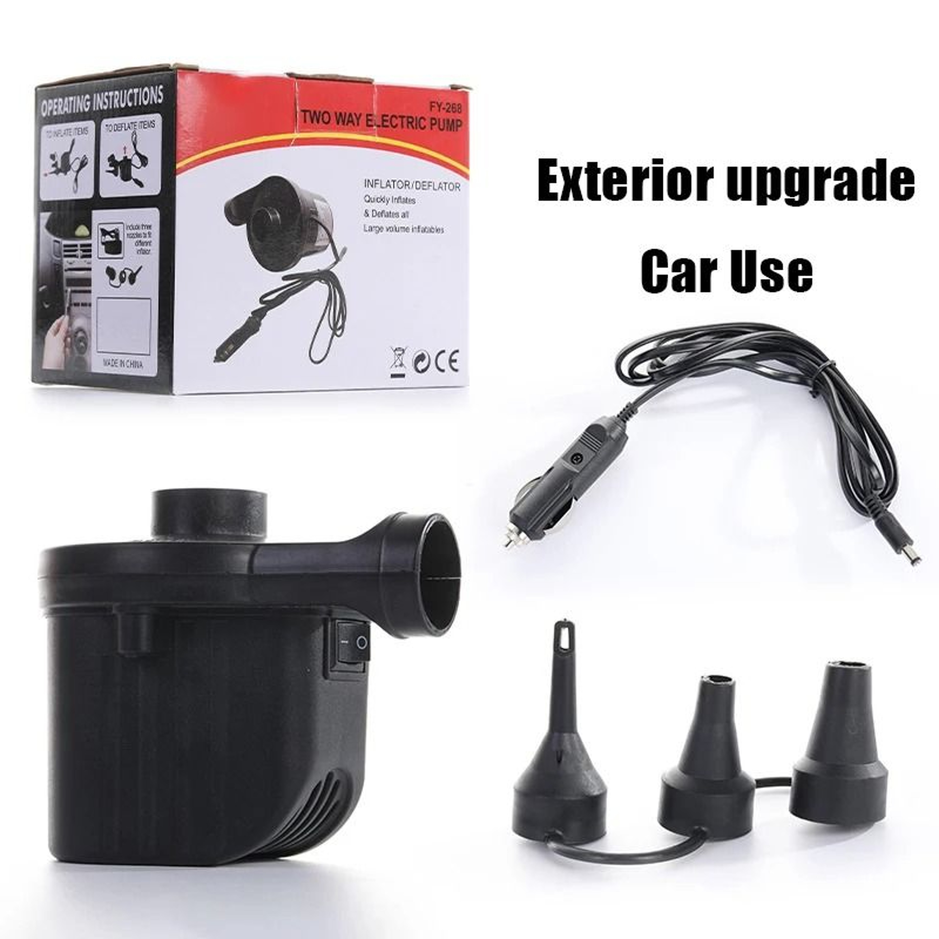 Portable Electric Air Pump For Air Mattresses Pool Floats Boats  Inflatables 6