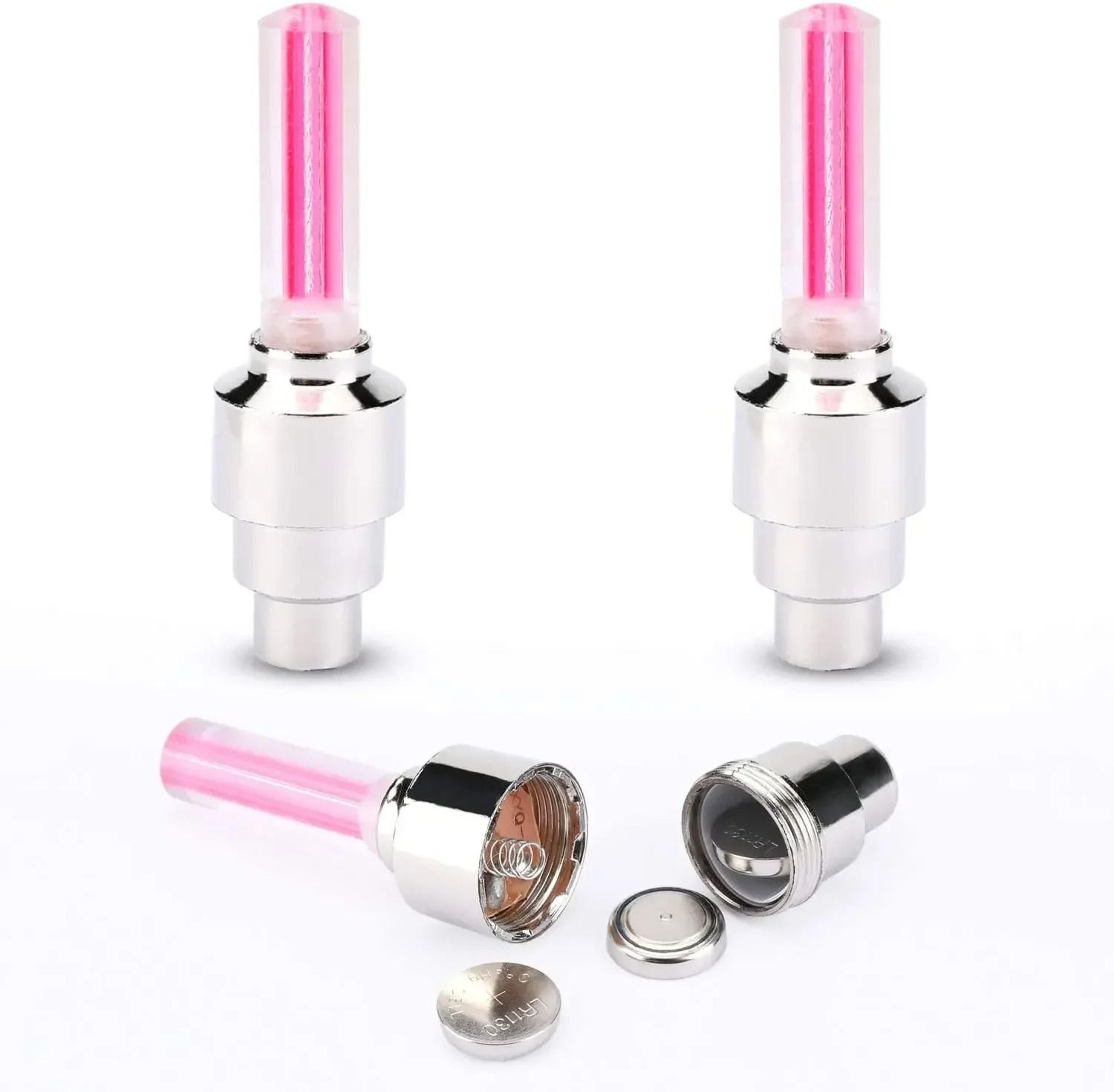Motion Activated LED Valve Cap Lights For Bicycle Motorcycle  Car Tires Waterproof 12