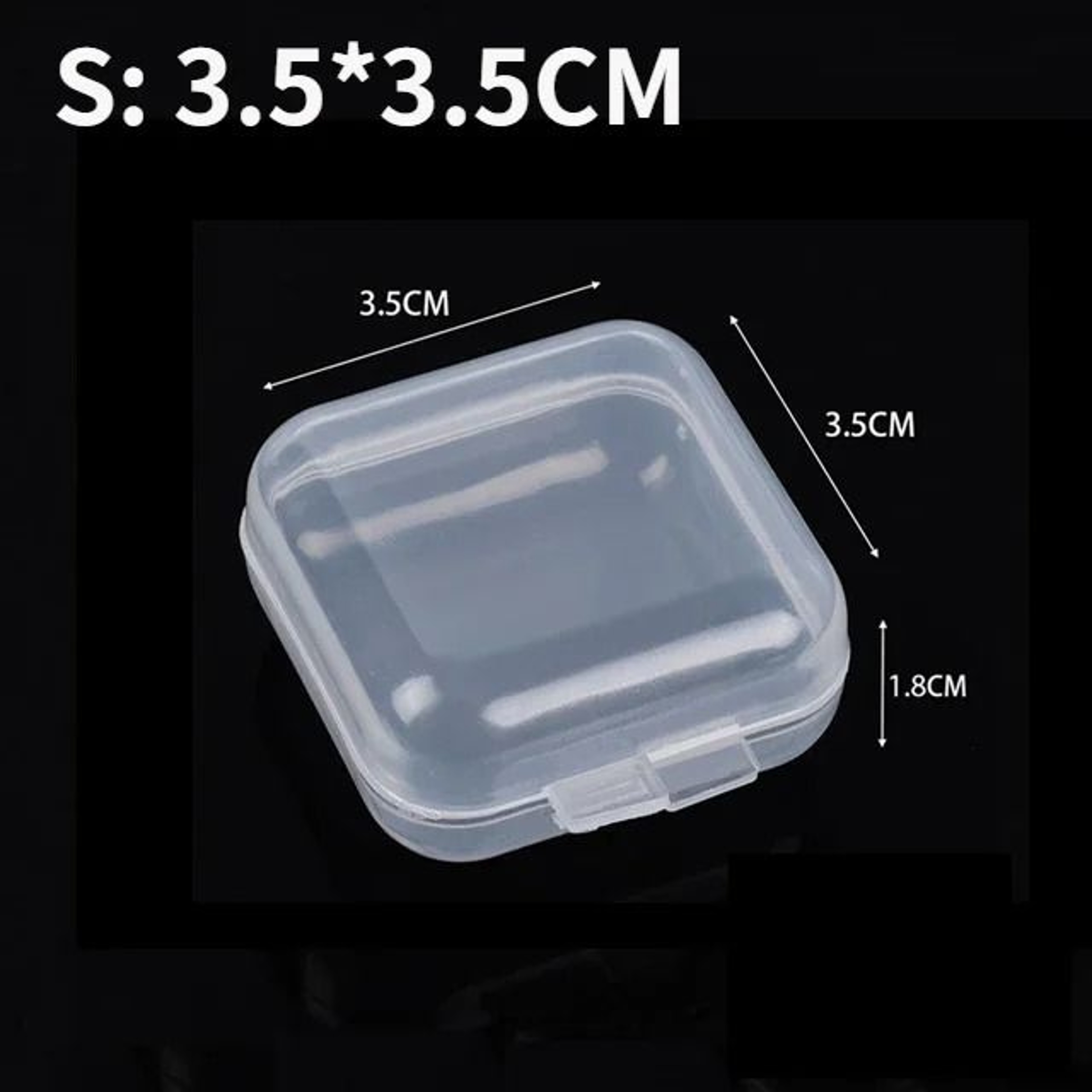 Mini Clear Plastic Jewelry Storage Box Set For Earrings Rings And Small Accessories 7