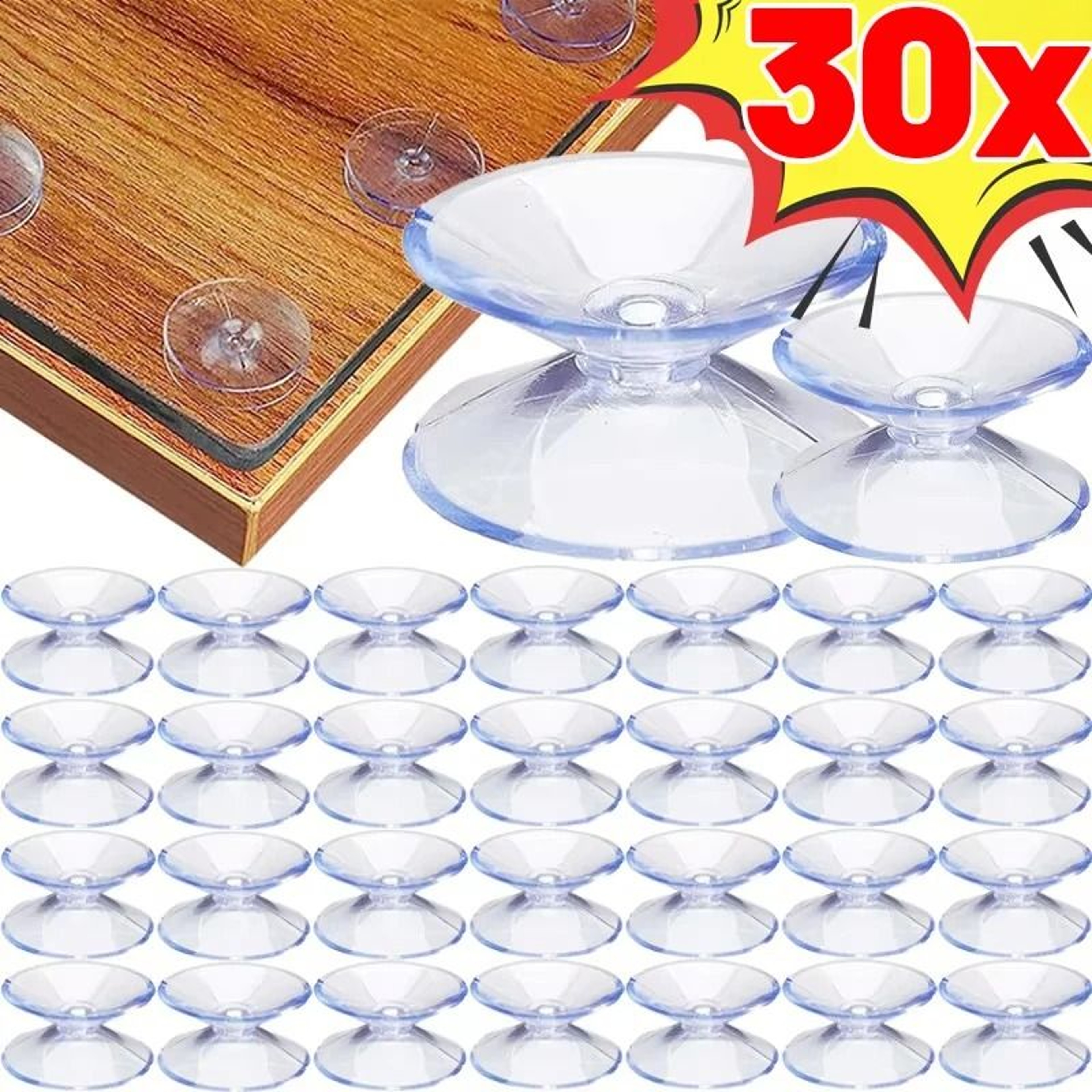 Double Sided Suction Cup Pads For Glass Plastic Aquarium And DIY Mounting 0