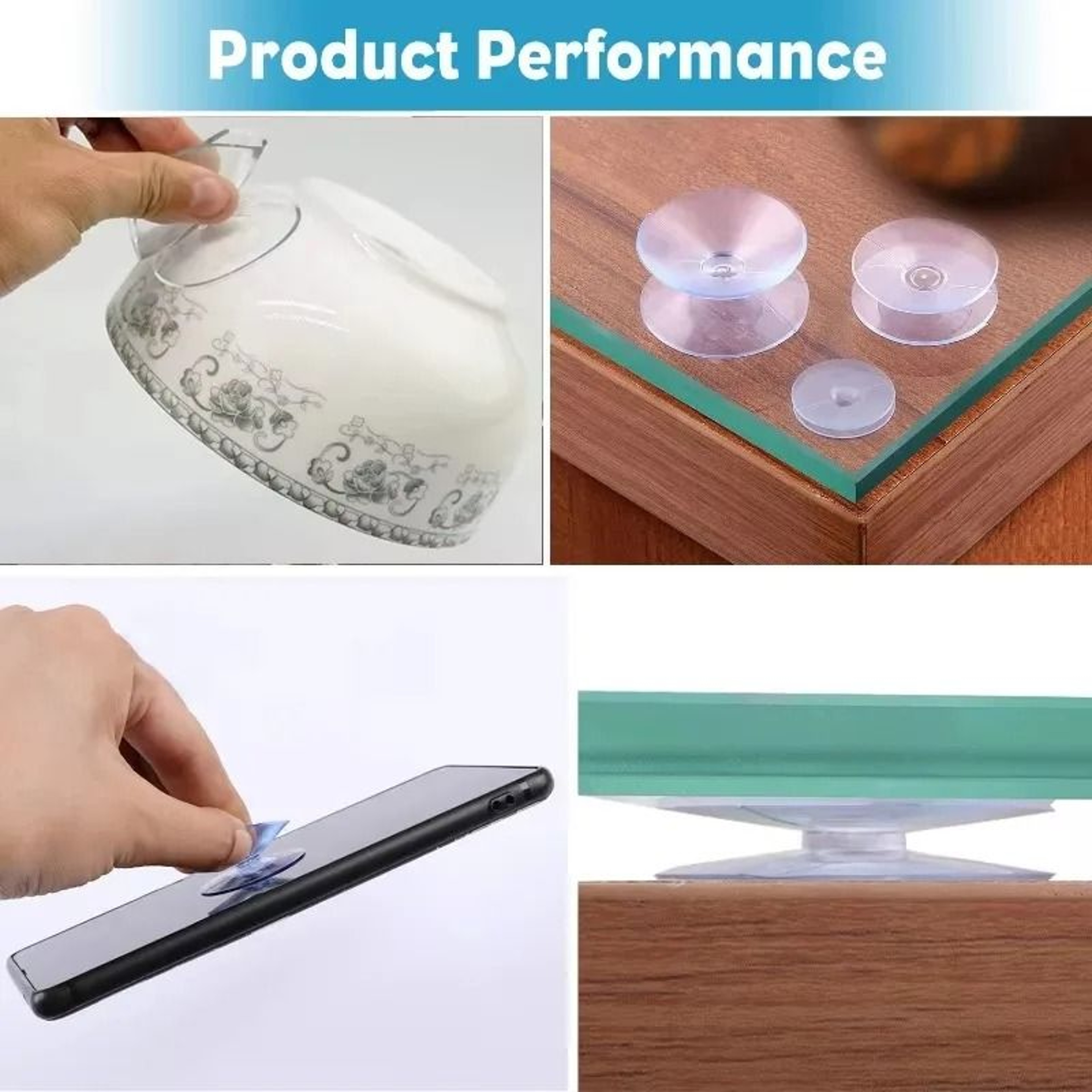 Double Sided Suction Cup Pads For Glass Plastic Aquarium And DIY Mounting 6