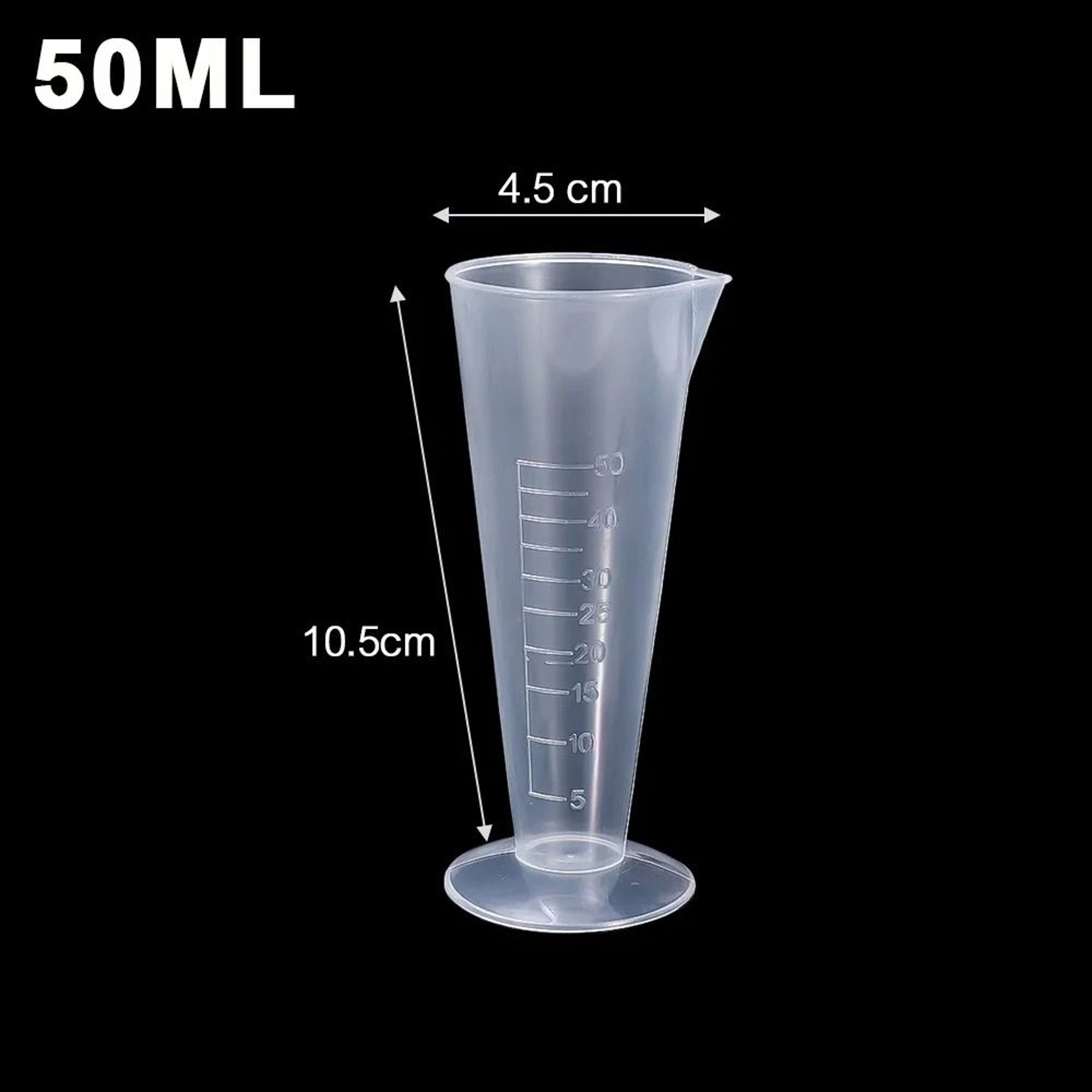 Transparent Graduated Measuring Cup With Pour Spout Plastic Mixing Beaker For Kitchen And Craft Use 6