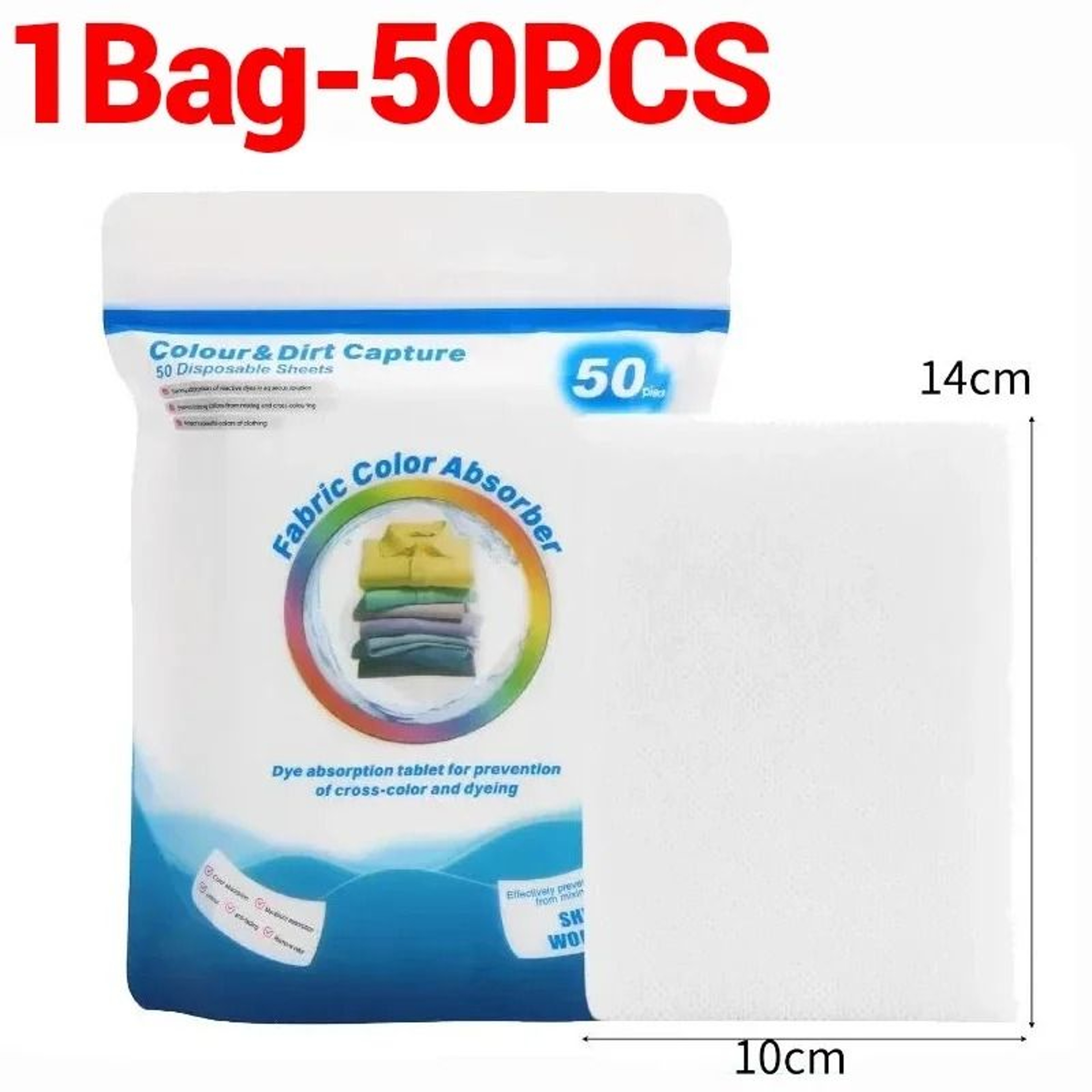 Color Catcher Laundry Sheets Dye Absorbing Wash Sheets For Mixed Color Clothes 7