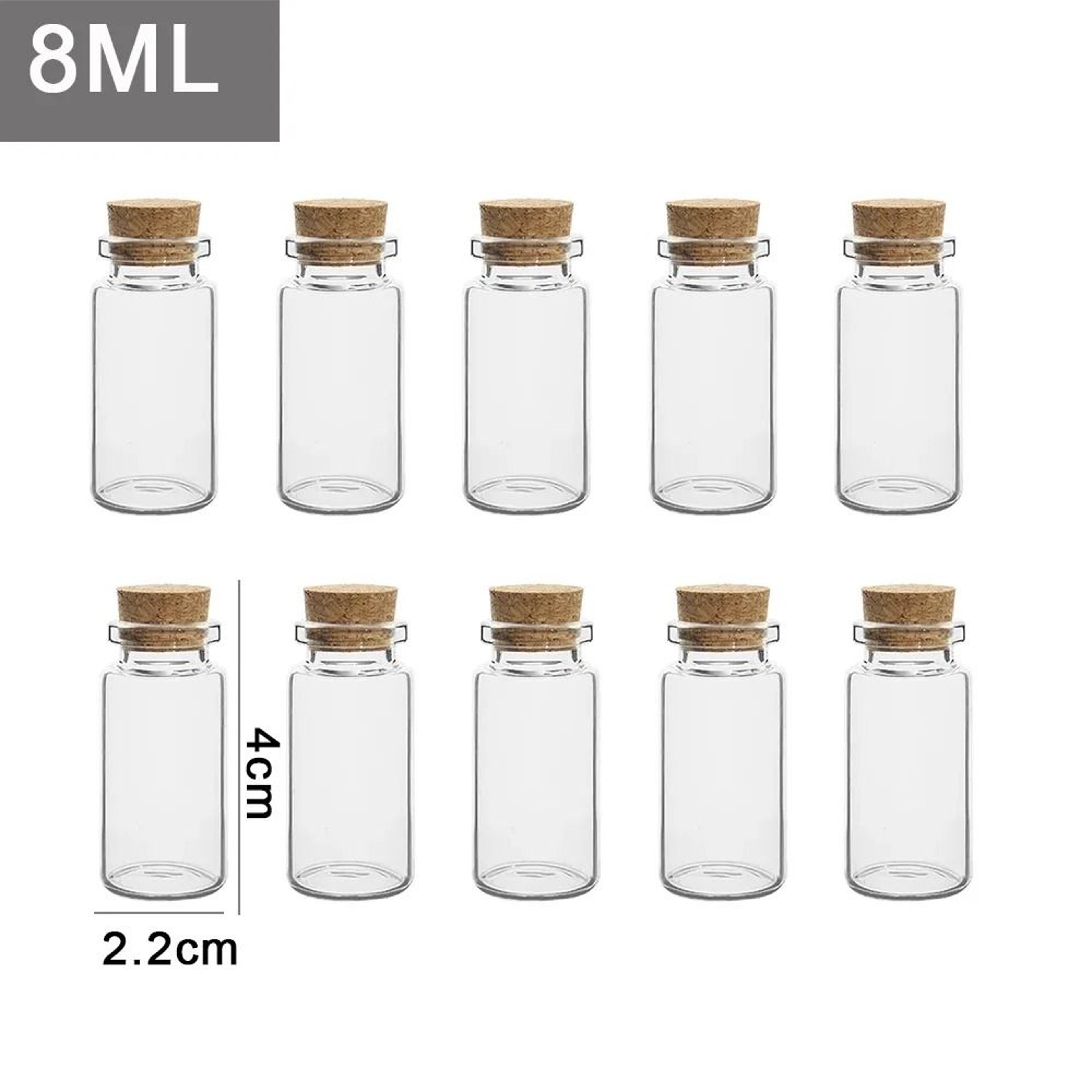 Mini Glass Wishing Bottles With Cork Stoppers For DIY Crafts Party Favors And Gifts 9