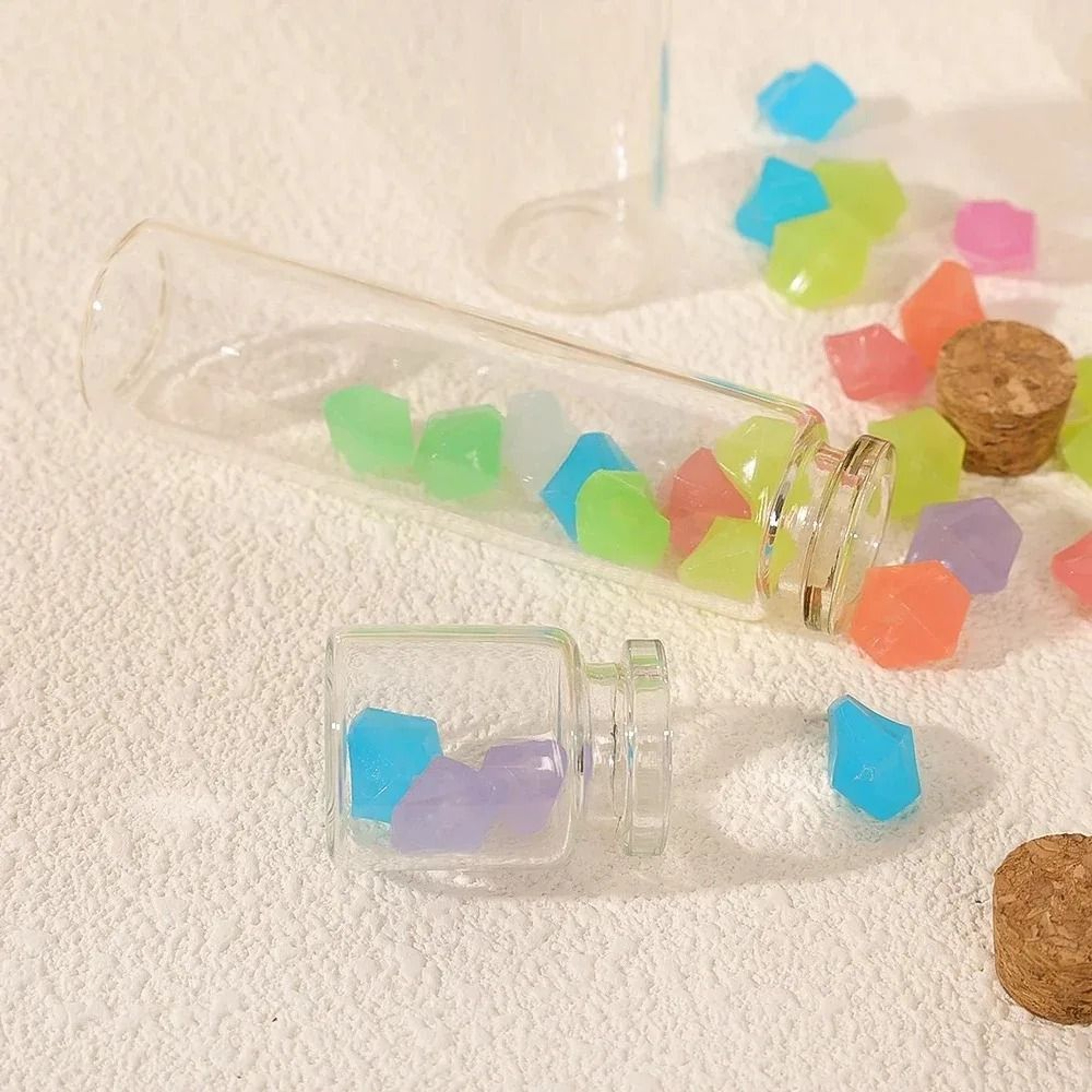 Mini Glass Wishing Bottles With Cork Stoppers For DIY Crafts Party Favors And Gifts 4