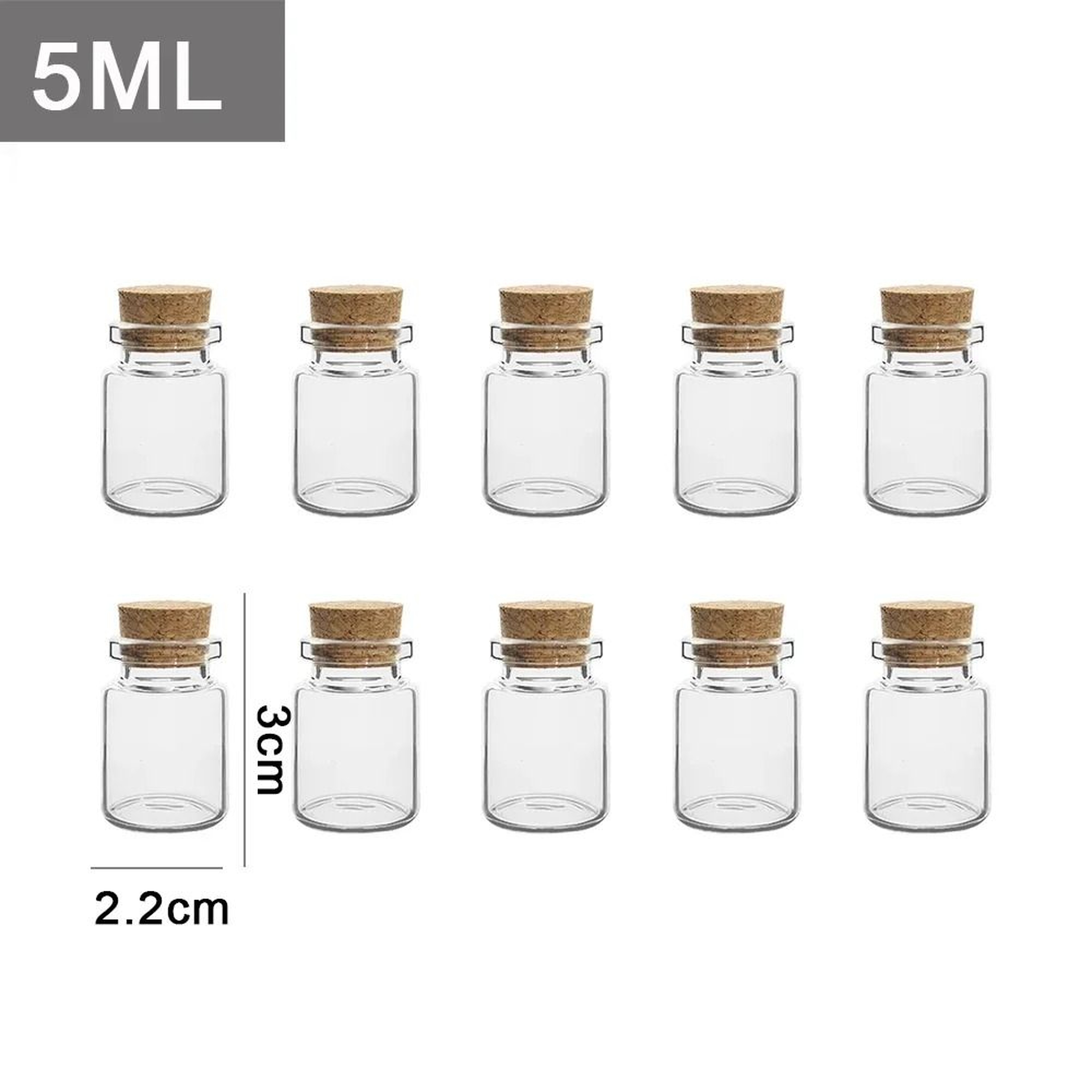 Mini Glass Wishing Bottles With Cork Stoppers For DIY Crafts Party Favors And Gifts 7