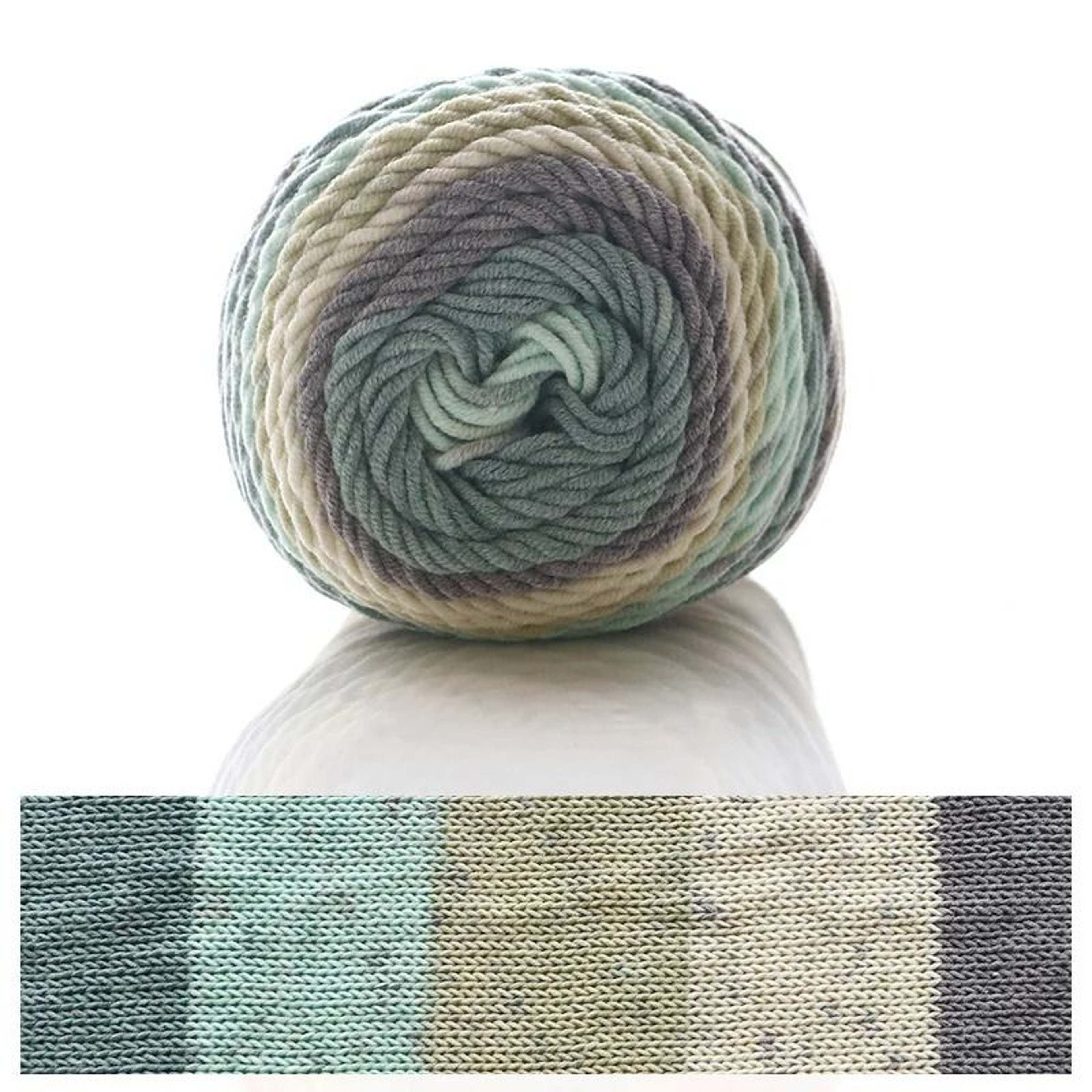 Rainbow Segment Dyed Crochet Yarn 5 Strand Soft Knitting Yarn For Baby Blankets Hats Scarves 29