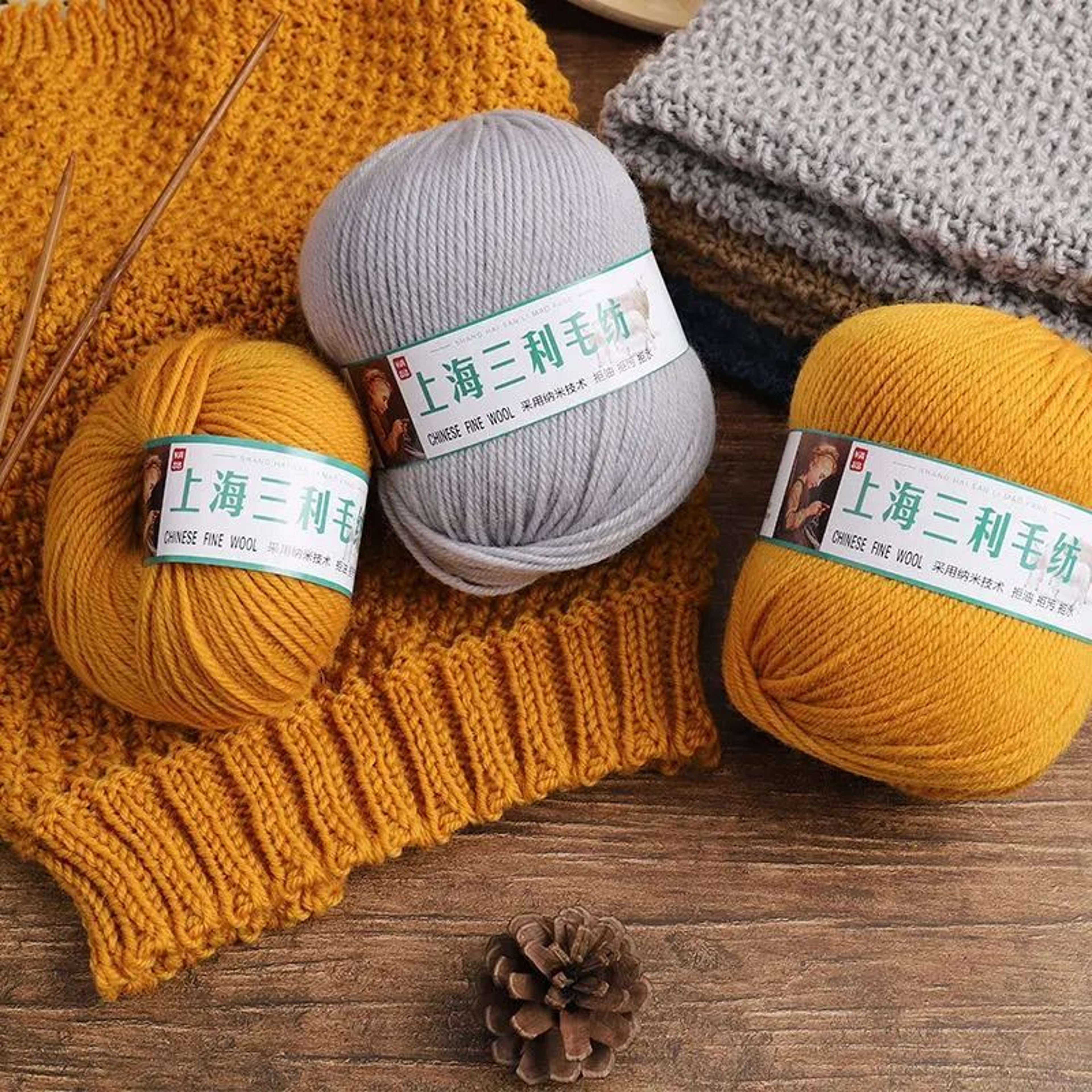 500g Thick Wool Yarn Set For Hand Knitting Crochet Soft Bulky Yarn For Sweaters Scarves Hats And Bl 5