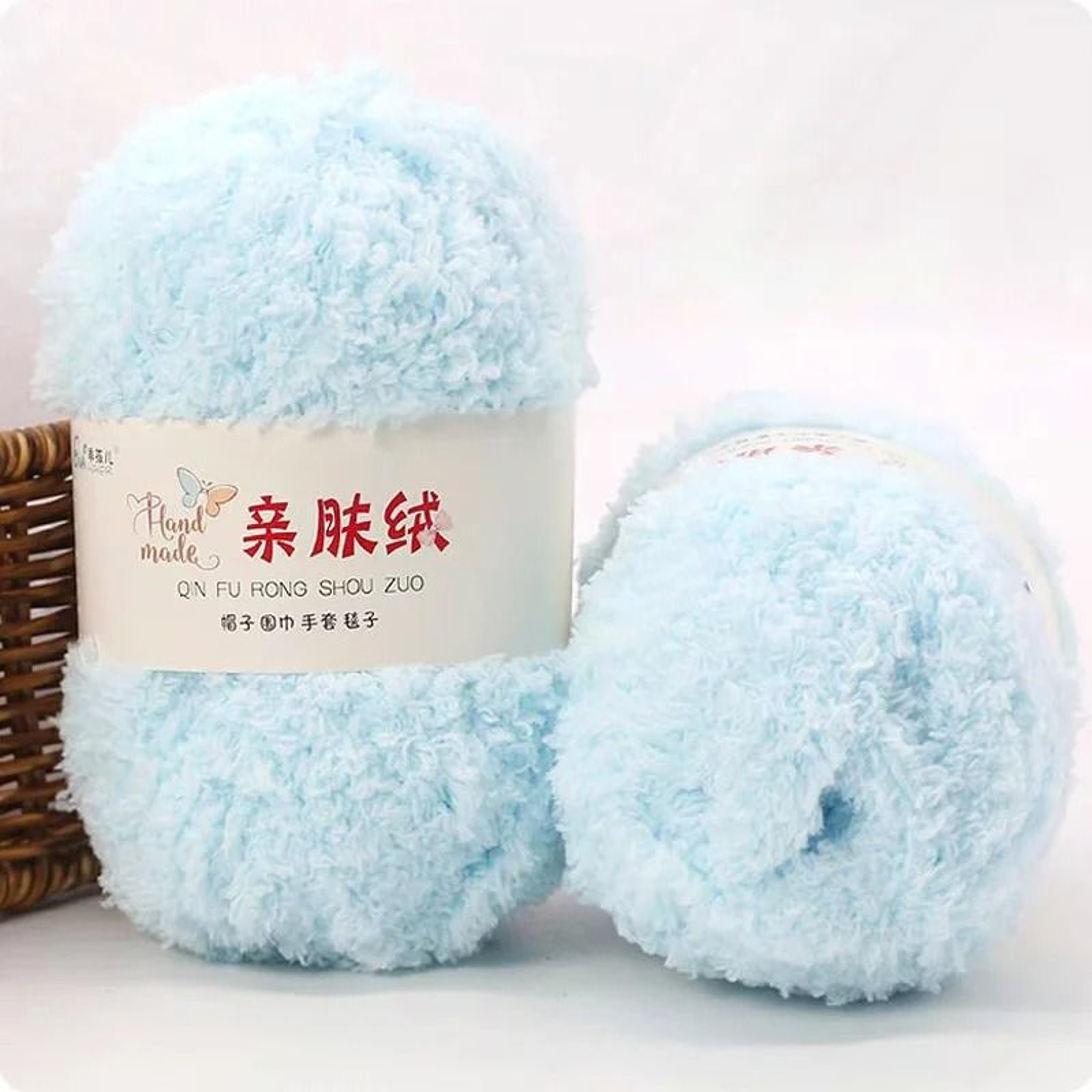 50g Soft Coral Velvet Chenille Yarn 3 Strand Knitting Crochet Yarn For Hats Dolls Bags And Scarves 20