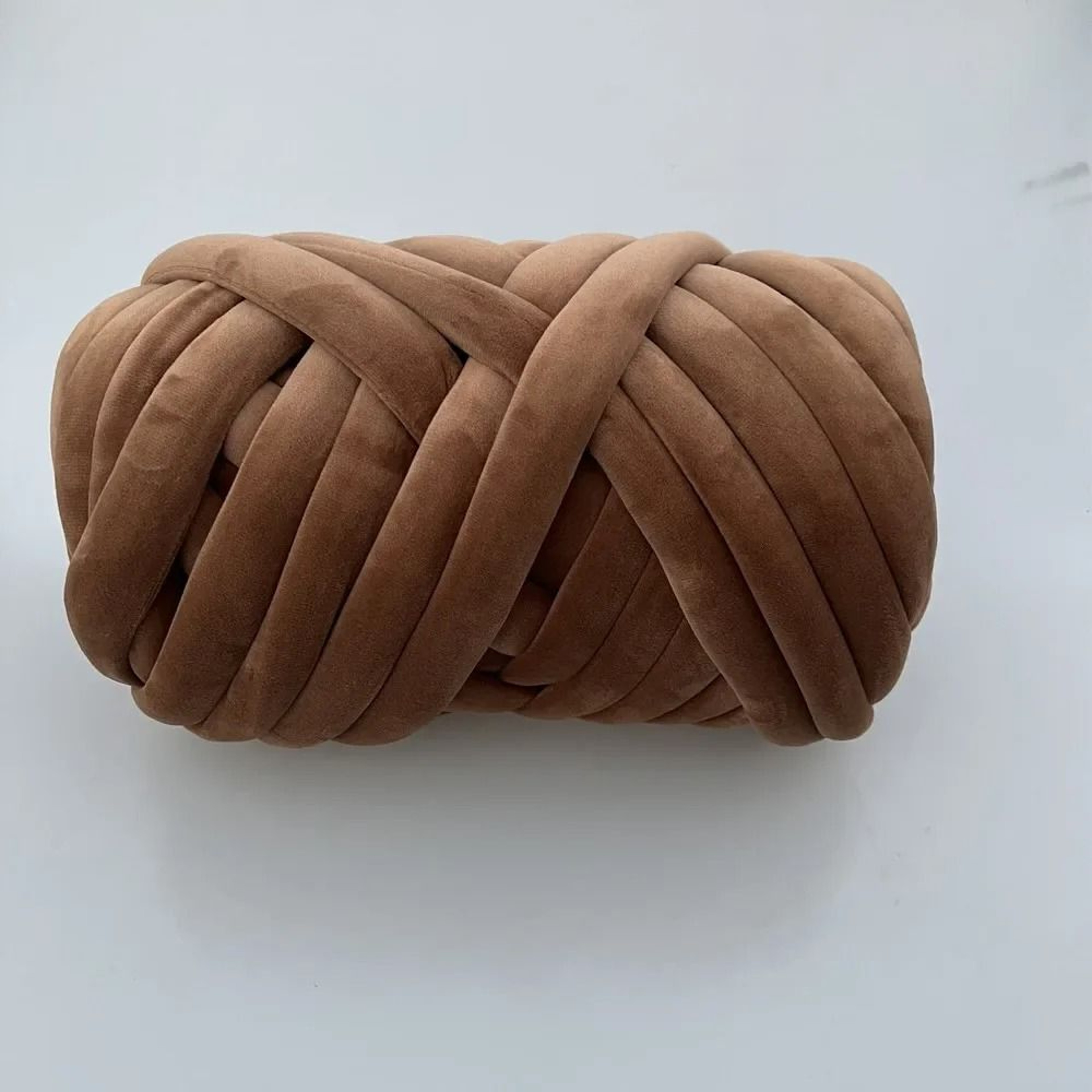 Ultra Soft Chunky Velvet Tube Yarn 250g Jumbo Tubular Yarn For Arm Knitting Crochet Blankets Pillow 23