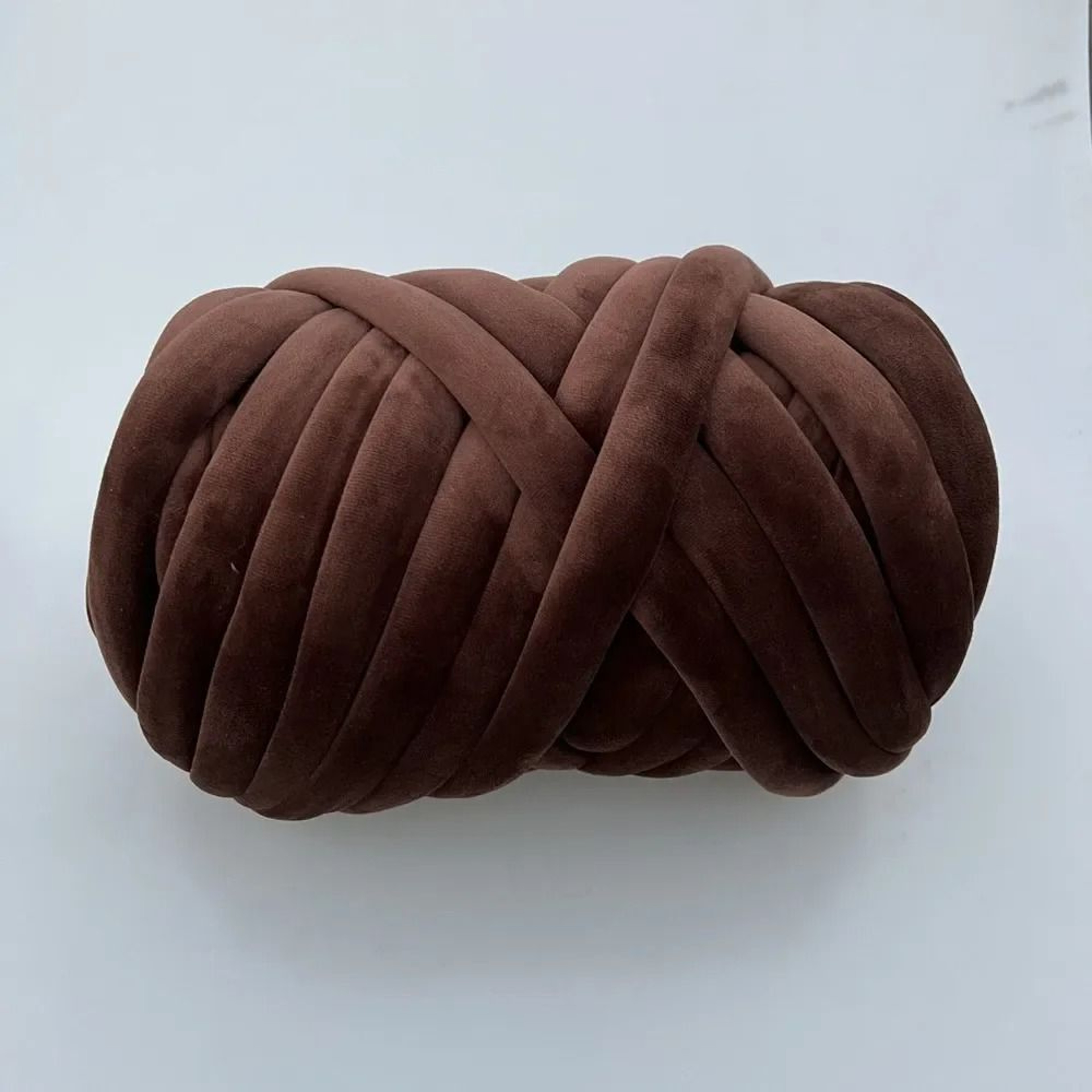 Ultra Soft Chunky Velvet Tube Yarn 250g Jumbo Tubular Yarn For Arm Knitting Crochet Blankets Pillow 24