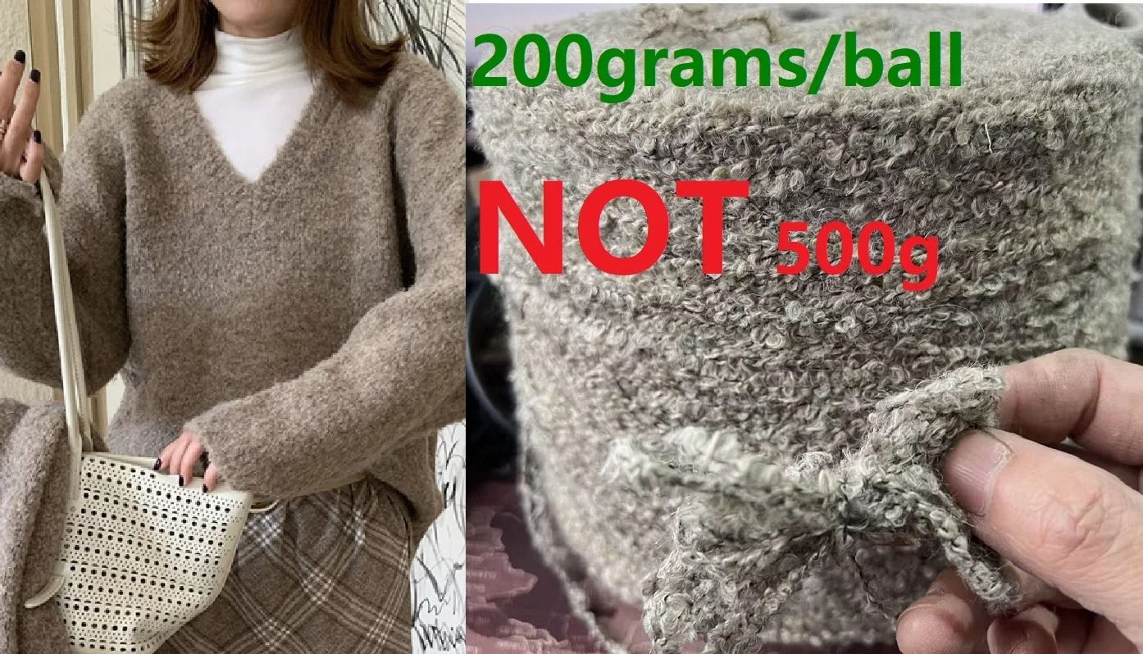 Chunky Mohair Wool Bulky Yarn For Knitting  Crochet 6