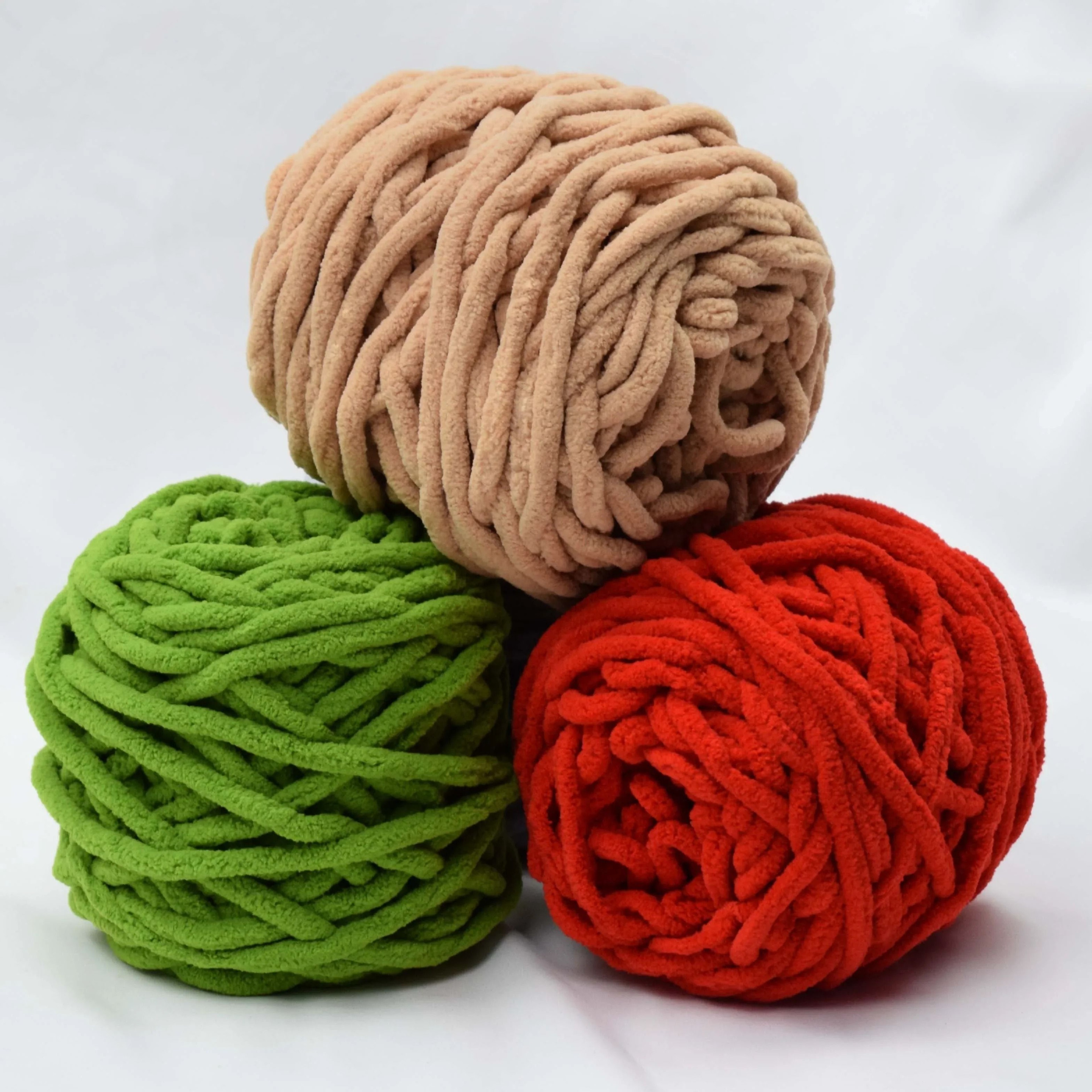 Super Soft Milk Cotton Chenille Yarn 100g Chunky Polyester Blend Yarn For Knitting Crochet Hats Sca 5