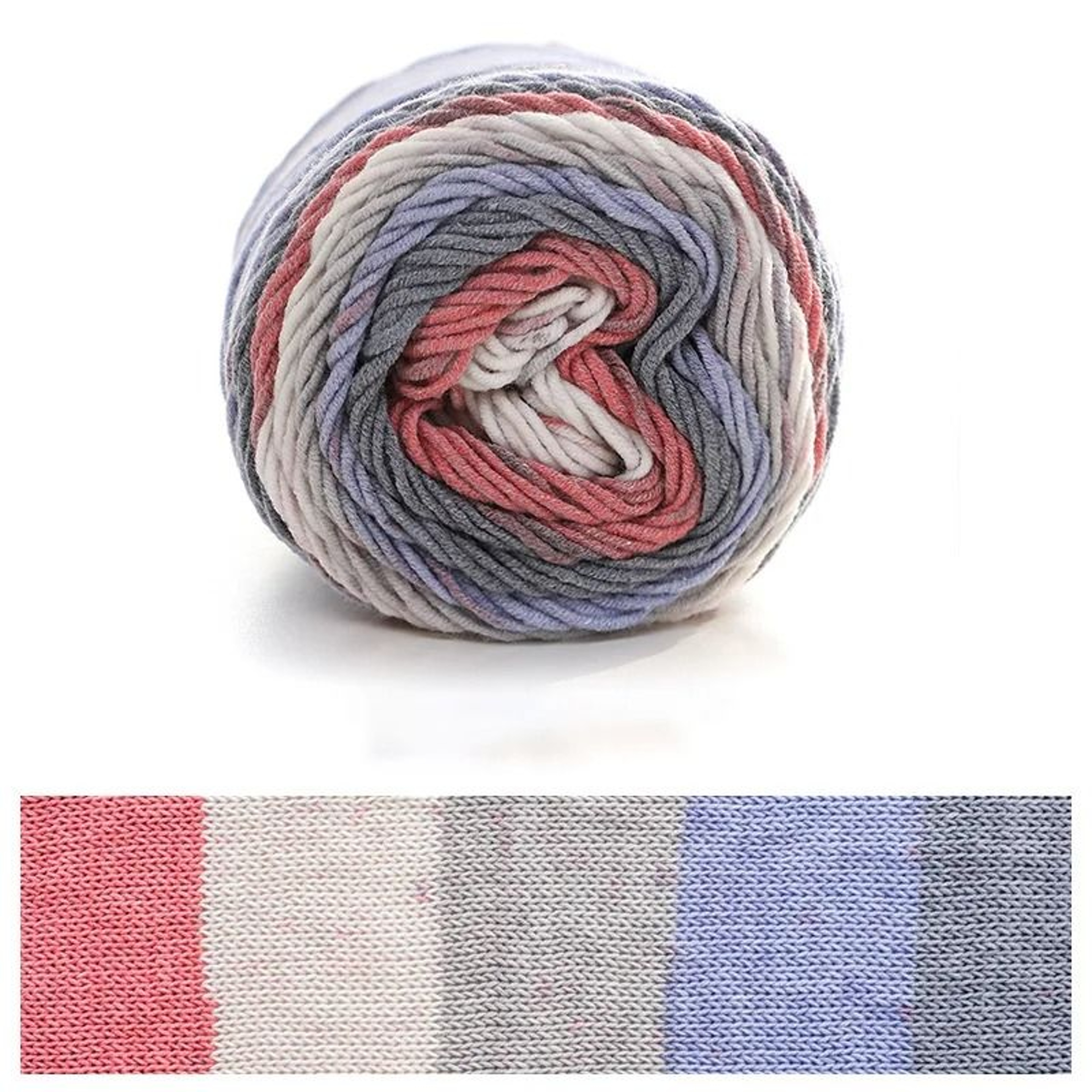 Rainbow Segment Dyed 5 Strand Yarn 100g Soft Knitting  Crochet Yarn For Baby Hats Scarves Blankets  11