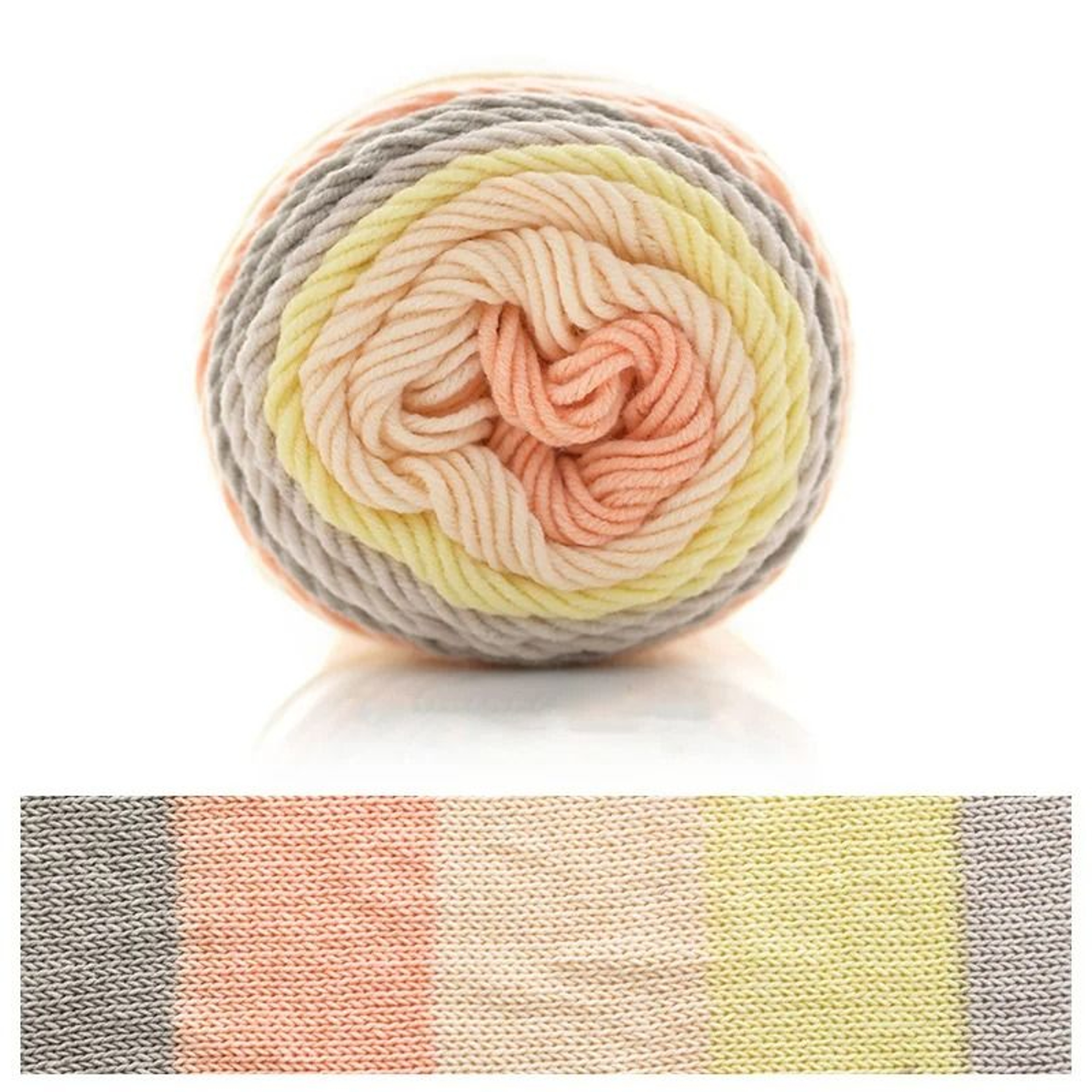 Rainbow Segment Dyed 5 Strand Yarn 100g Soft Knitting  Crochet Yarn For Baby Hats Scarves Blankets  23