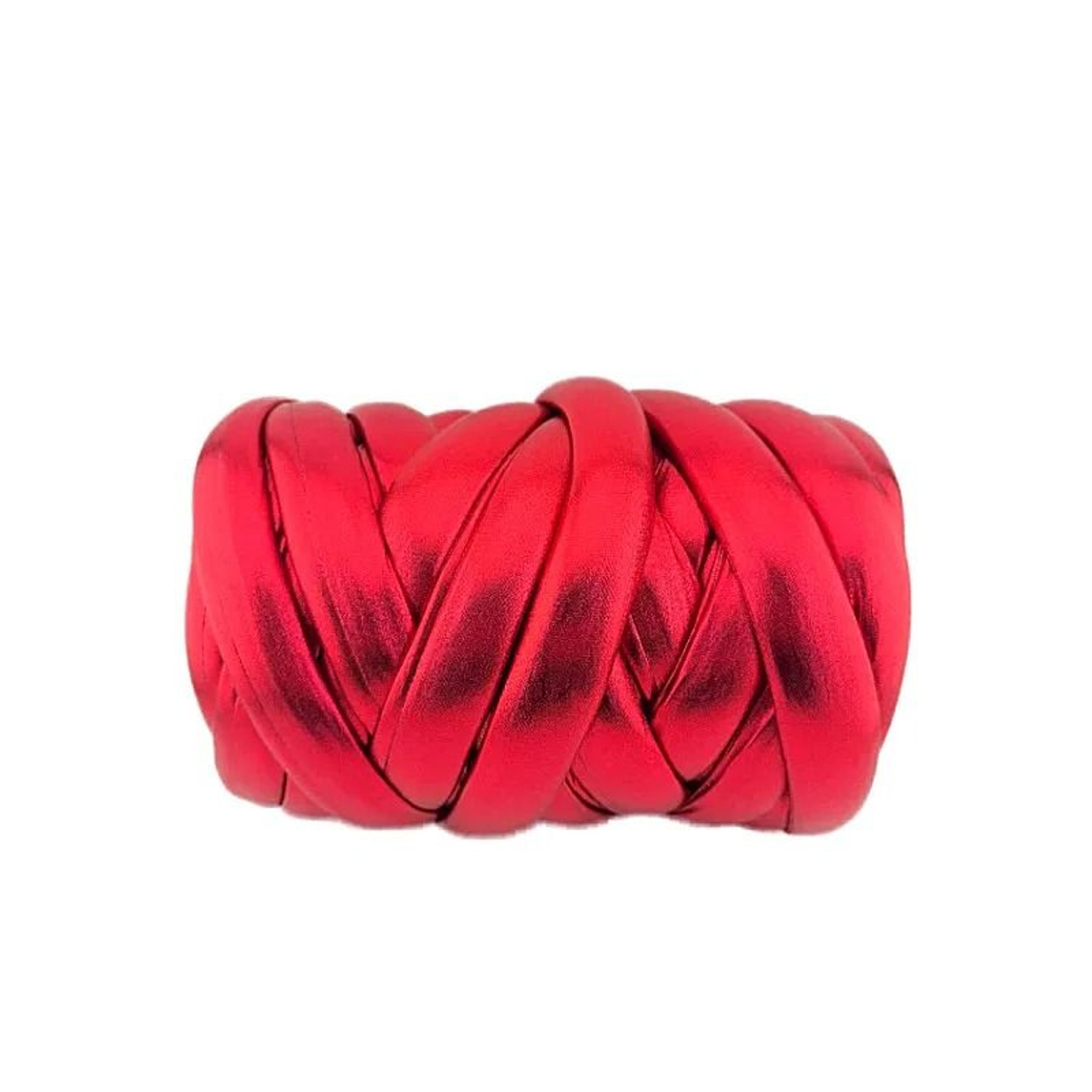 Luxury Metallic Chunky Tube Yarn 500g Super Bulky Faux Leather Yarn For Arm Knitting Baskets Blanke 11