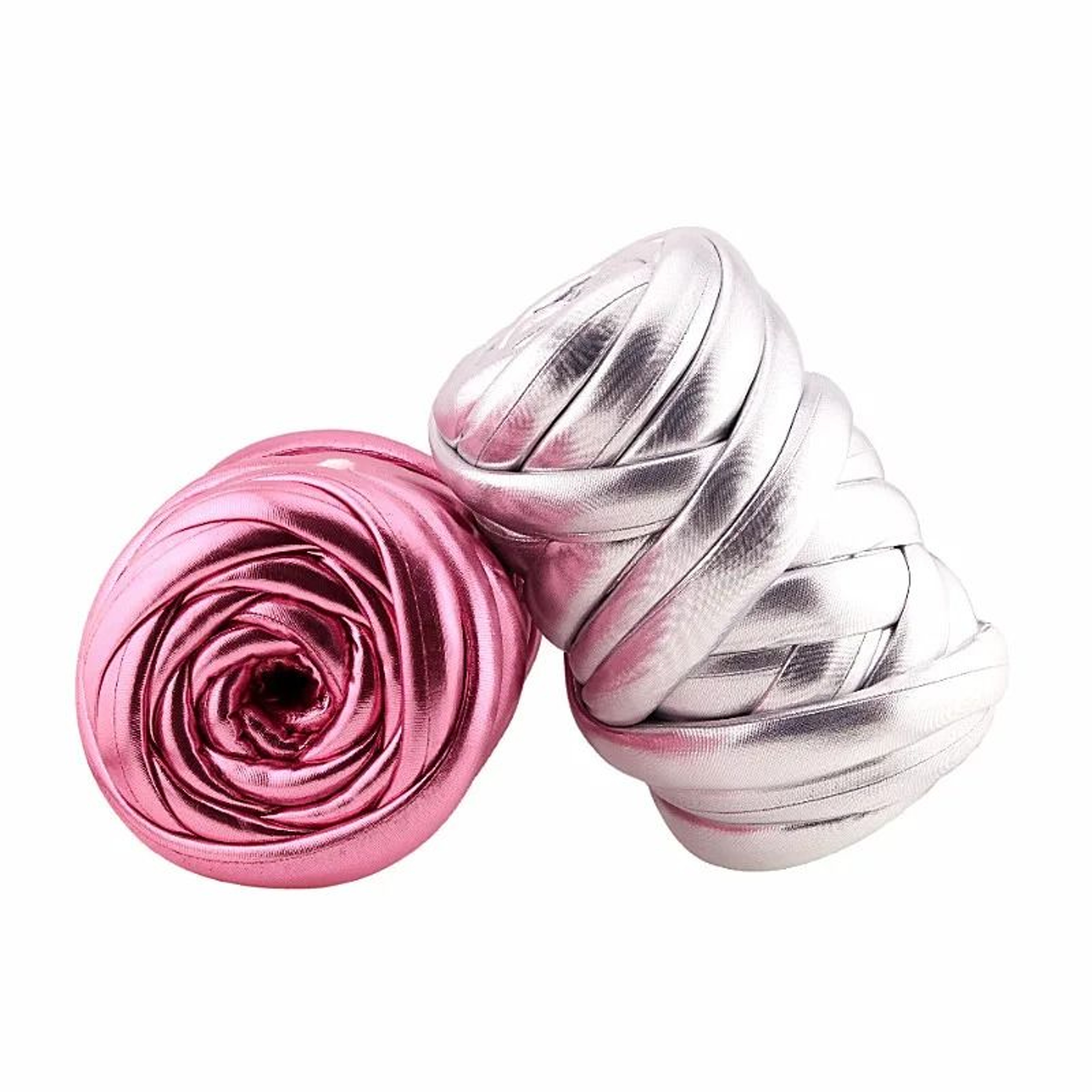 Luxury Metallic Chunky Tube Yarn 500g Super Bulky Faux Leather Yarn For Arm Knitting Baskets Blanke 1
