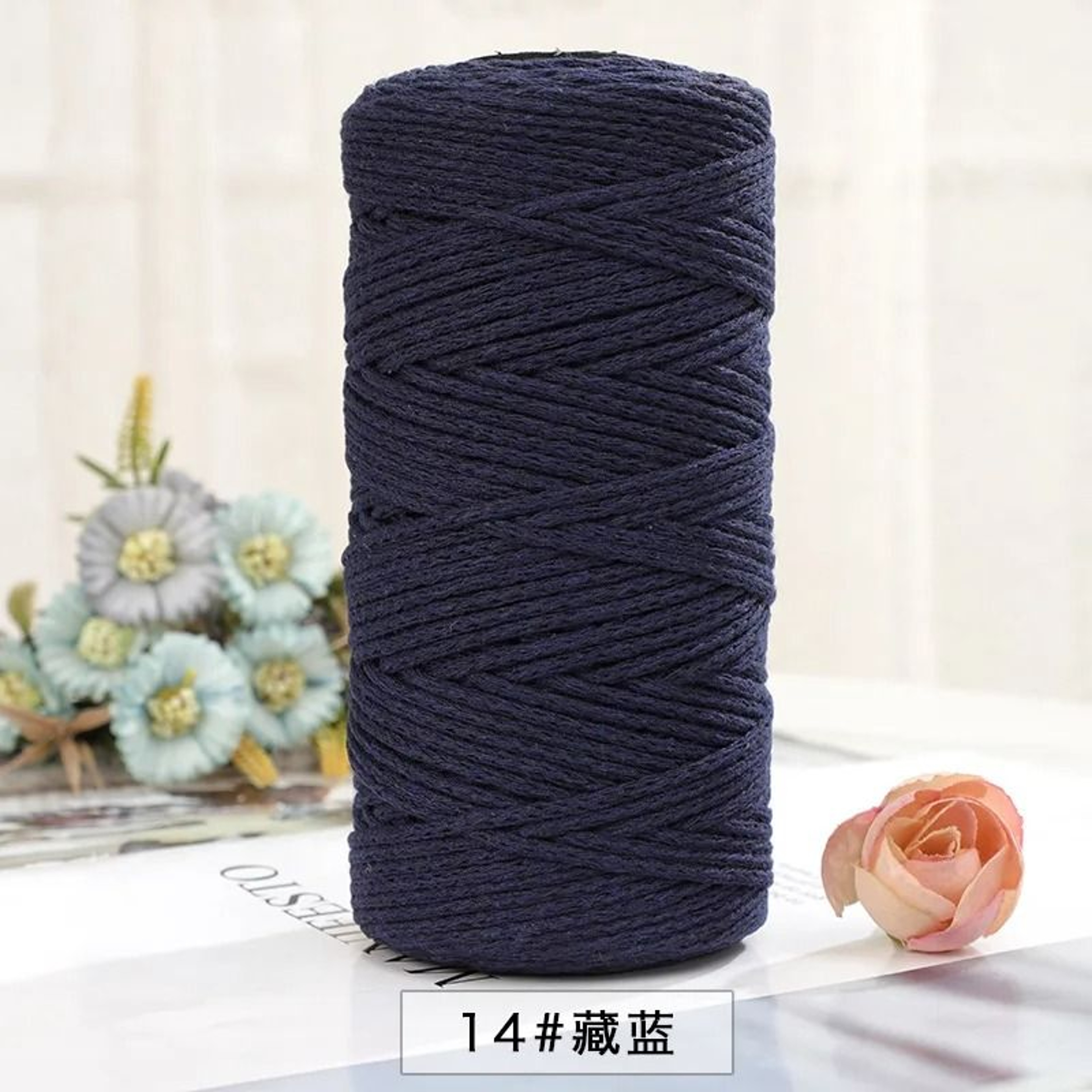 150m 2mm Cotton Macrame Cord Yarn For Crochet Knitting Bags  DIY Crafts 20