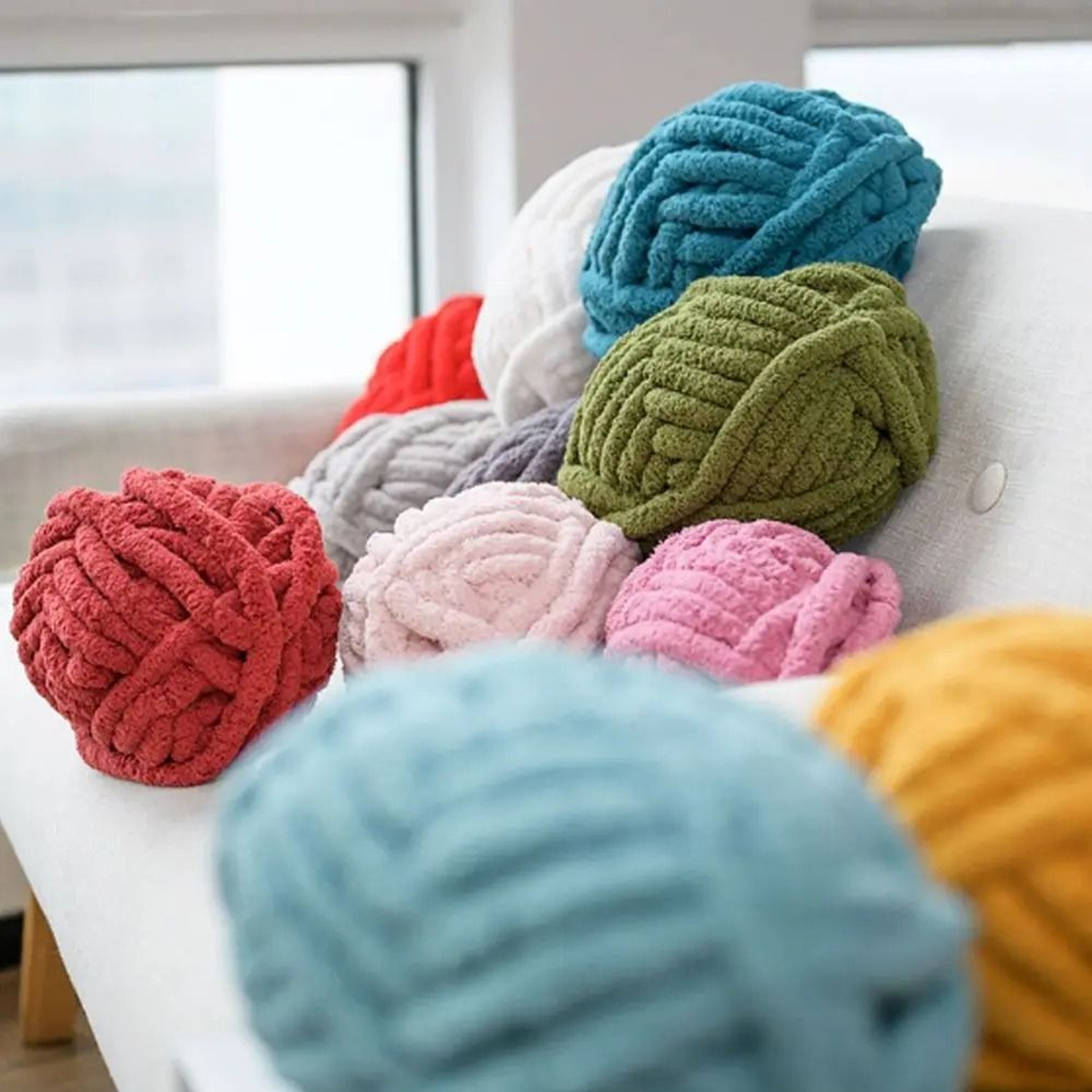 226g Super Bulky Velvet Chunky Yarn For Blankets Baskets  DIY Knitting Crafts 2