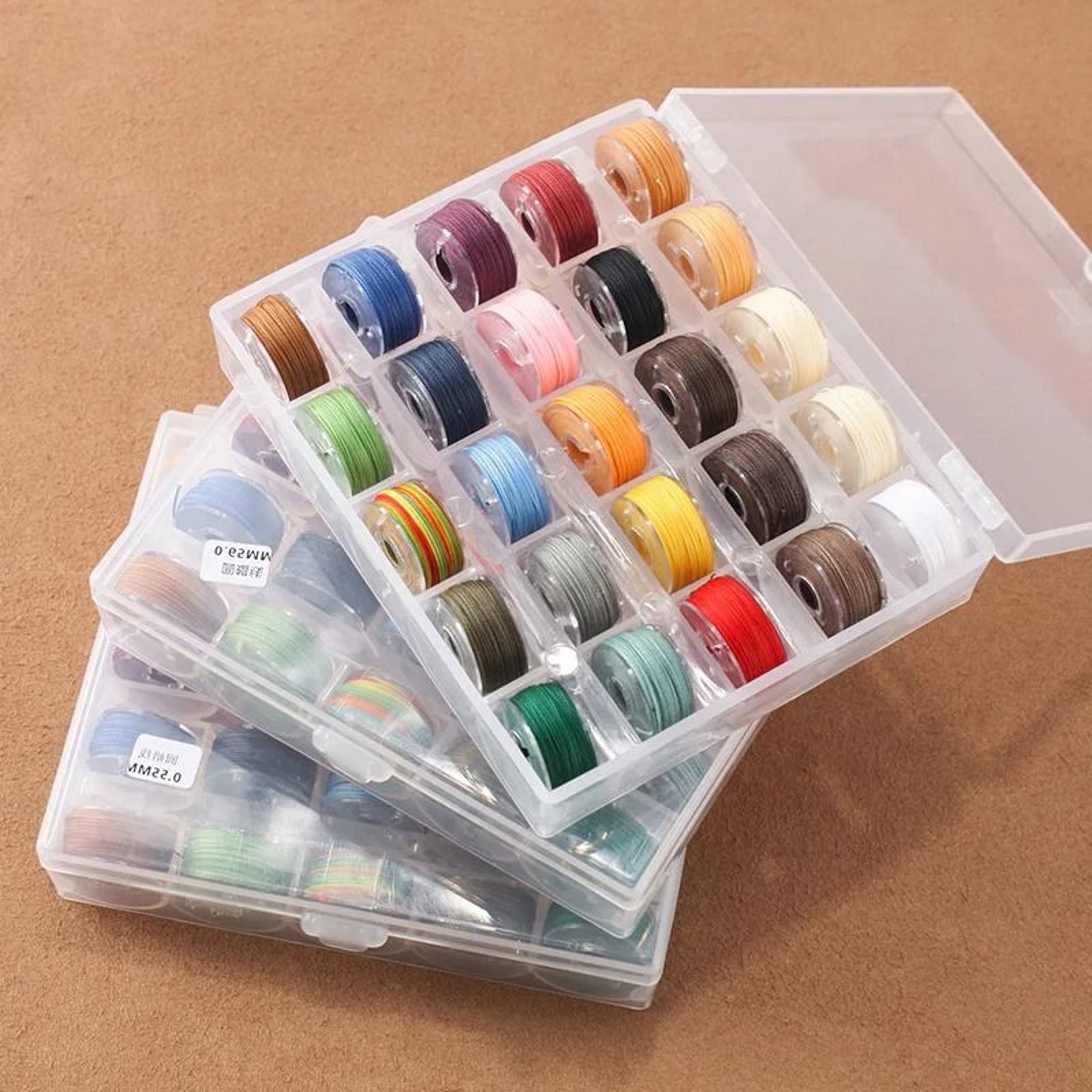 25 Color Waxed Polyester Thread Set For Leather Sewing Bracelet Making  DIY Crafts 3