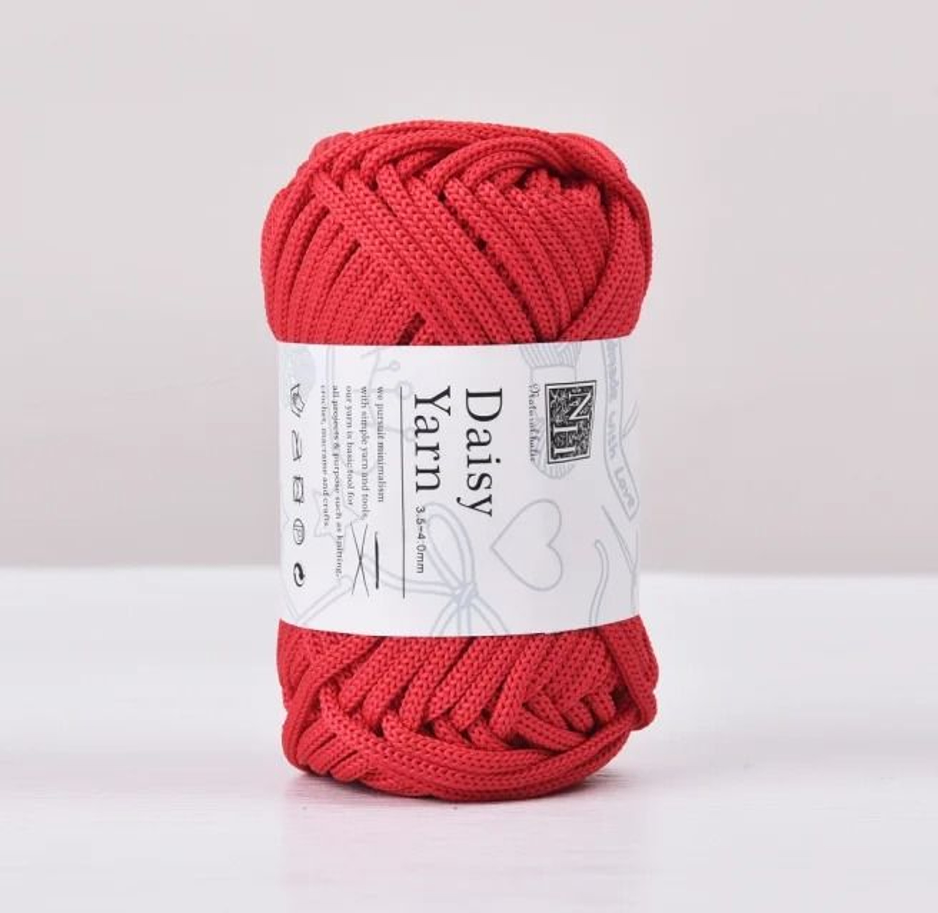 4mm Polyester Tube Yarn 40 Yd For Crochet Bags Rugs  DIY Crafts 18