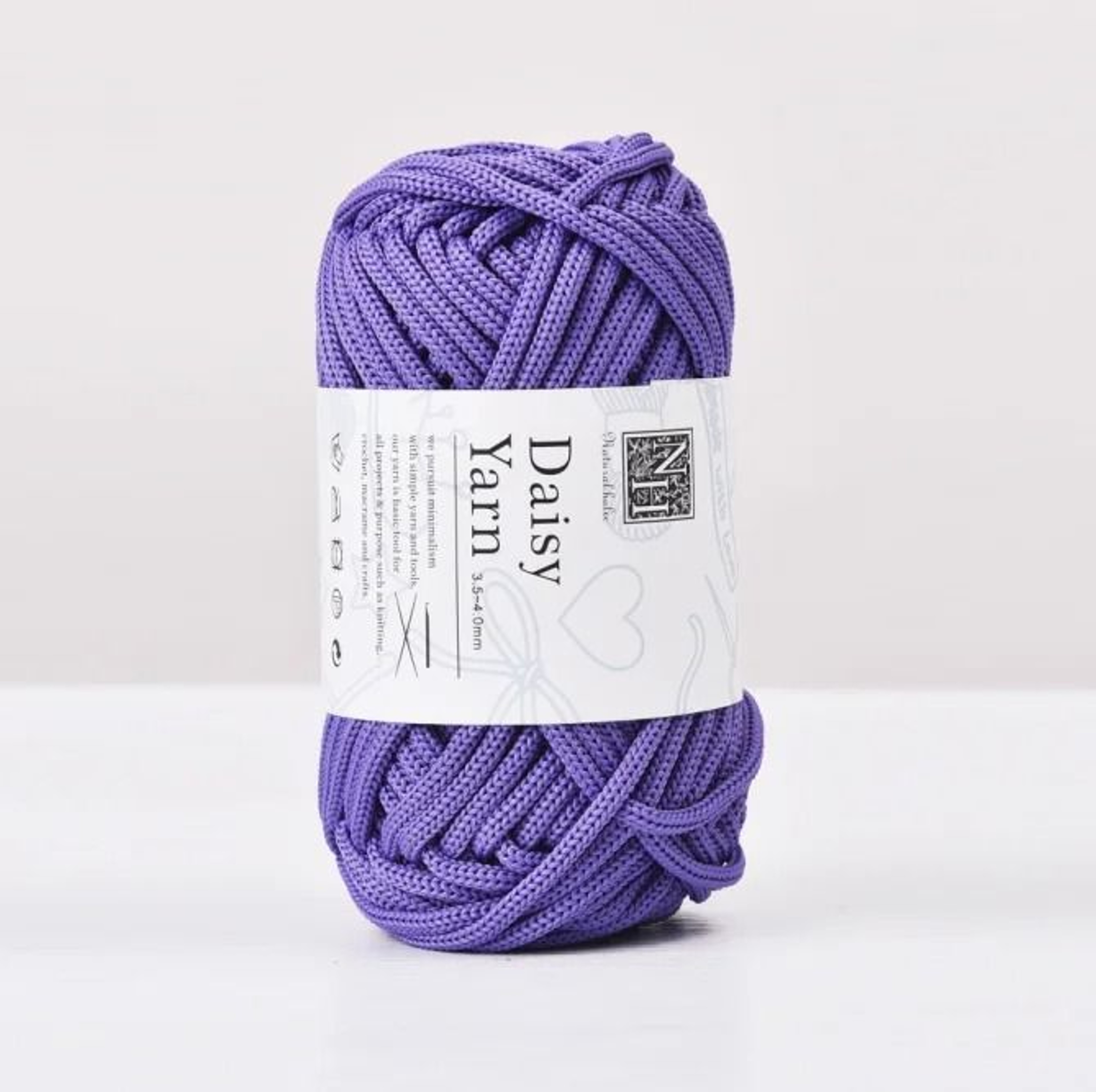4mm Polyester Tube Yarn 40 Yd For Crochet Bags Rugs  DIY Crafts 7