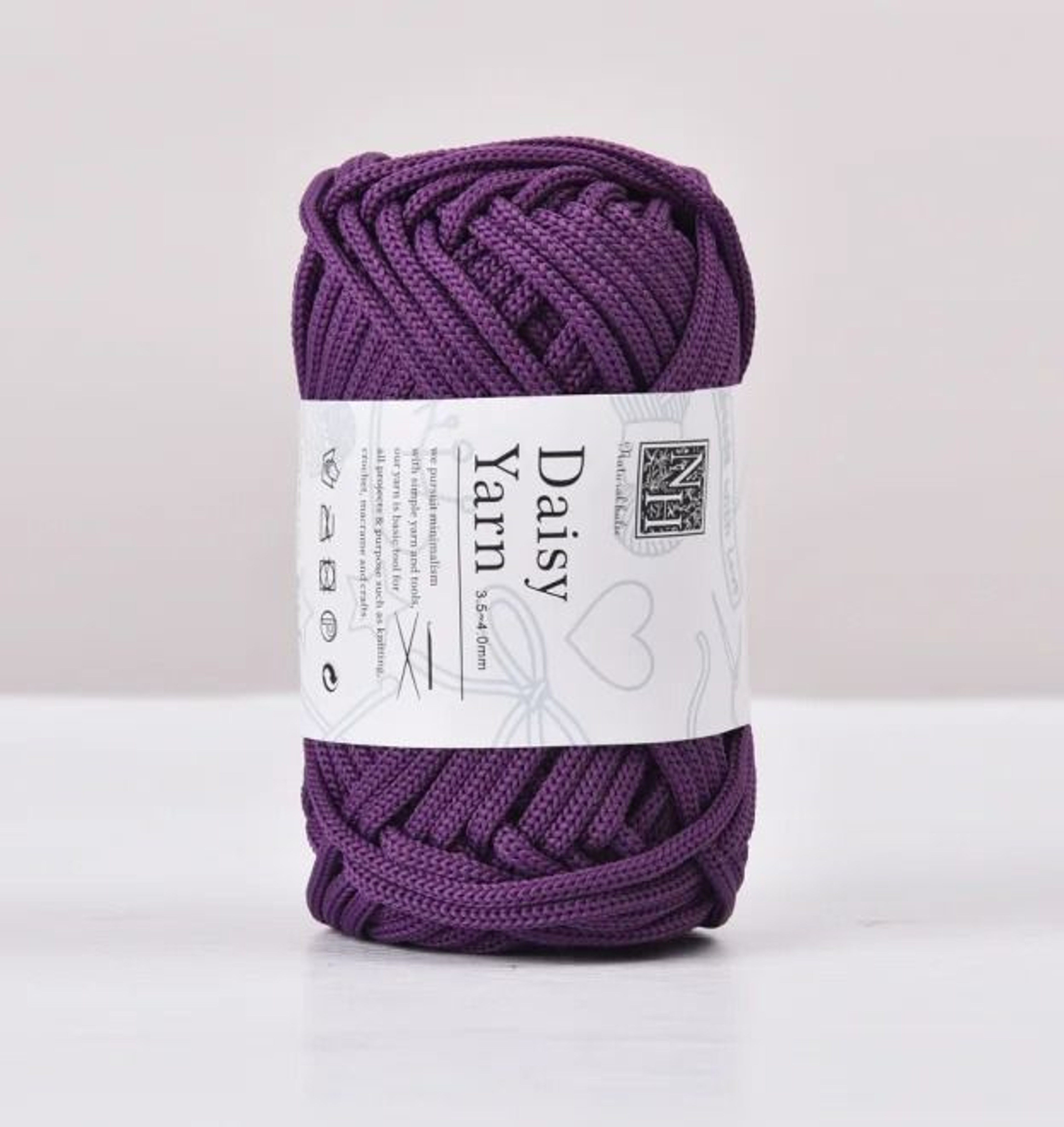 4mm Polyester Tube Yarn 40 Yd For Crochet Bags Rugs  DIY Crafts 21