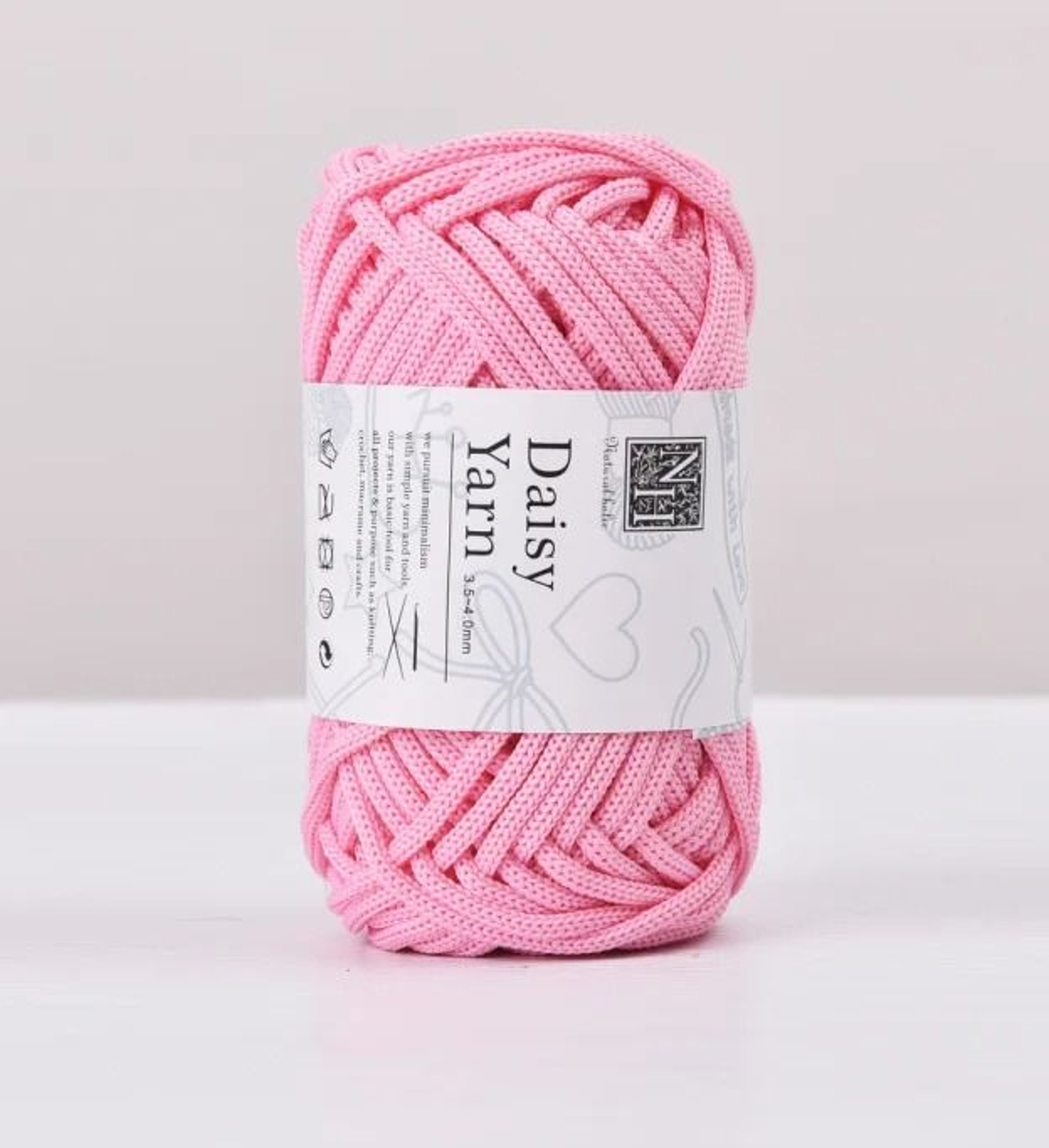 4mm Polyester Tube Yarn 40 Yd For Crochet Bags Rugs  DIY Crafts 25