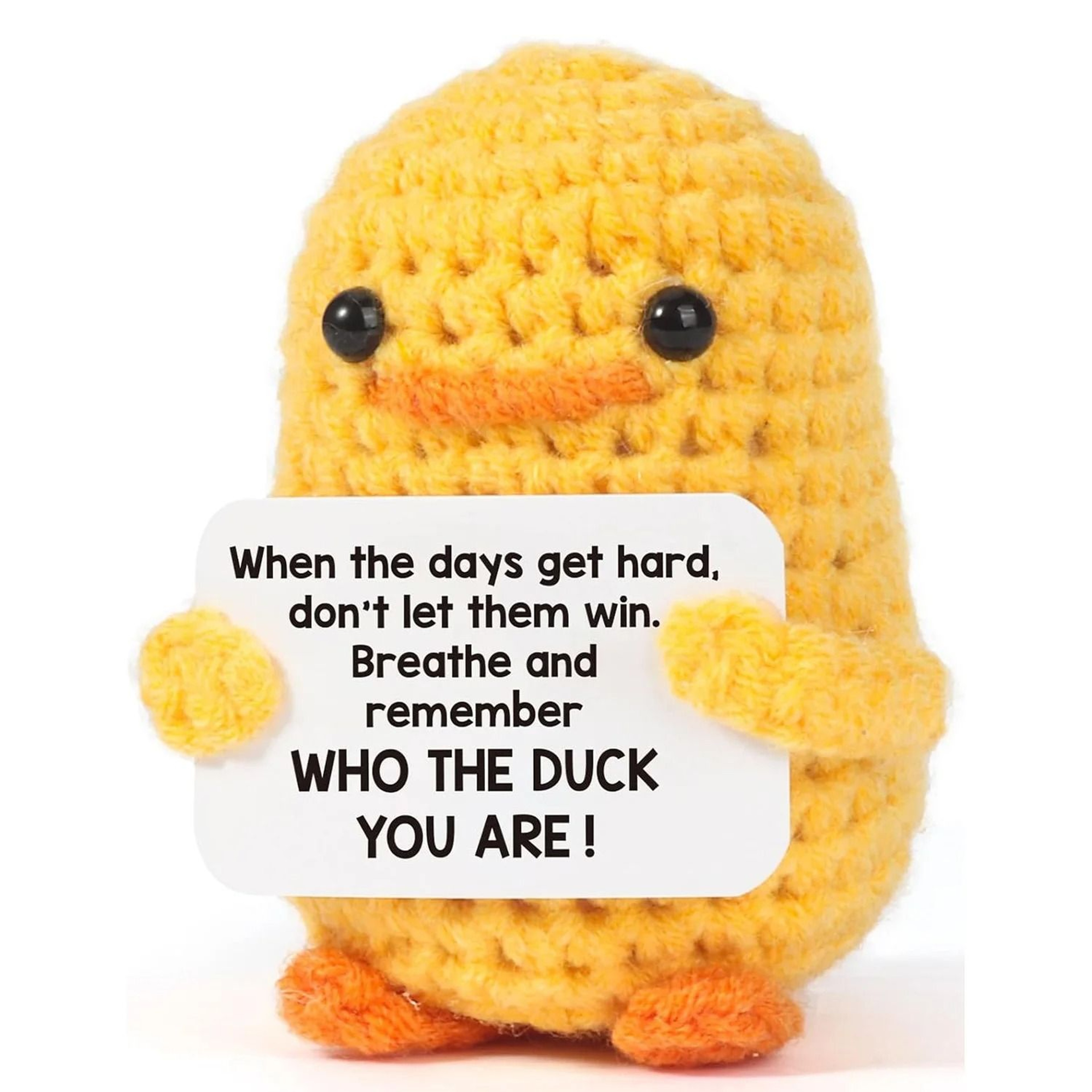 Positive Energy Crochet Doll Handmade Amigurumi Desk Decor  Gift 22